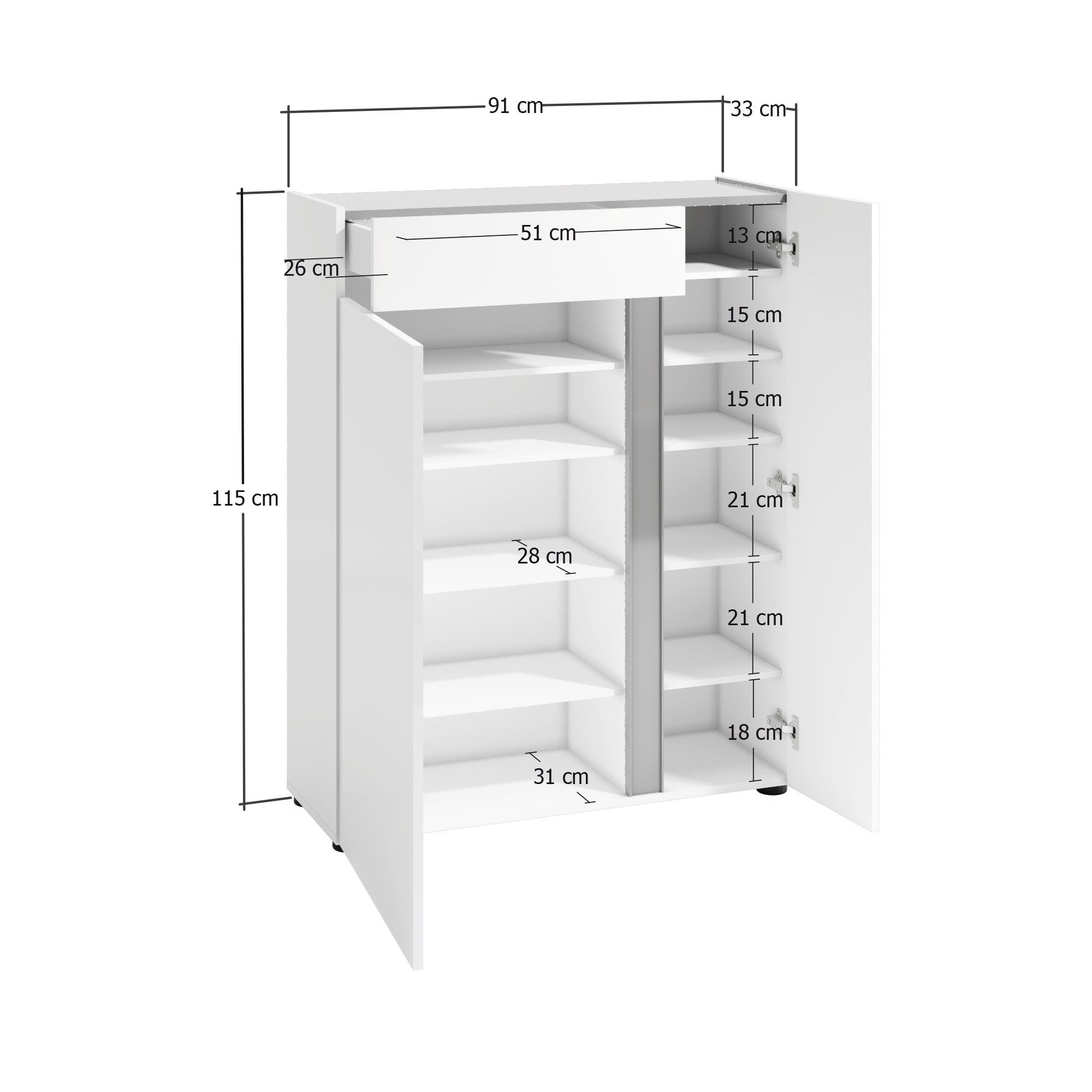INOSIGN Schoenenkast Atrium (1 stuk)