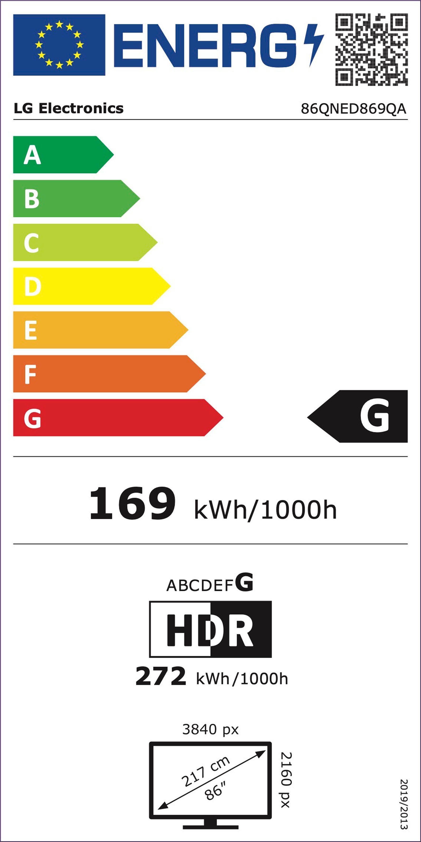 LG QNED-tv 86QNED869QA, 218,4 cm / 86", 4K Ultra HD, Smart TV