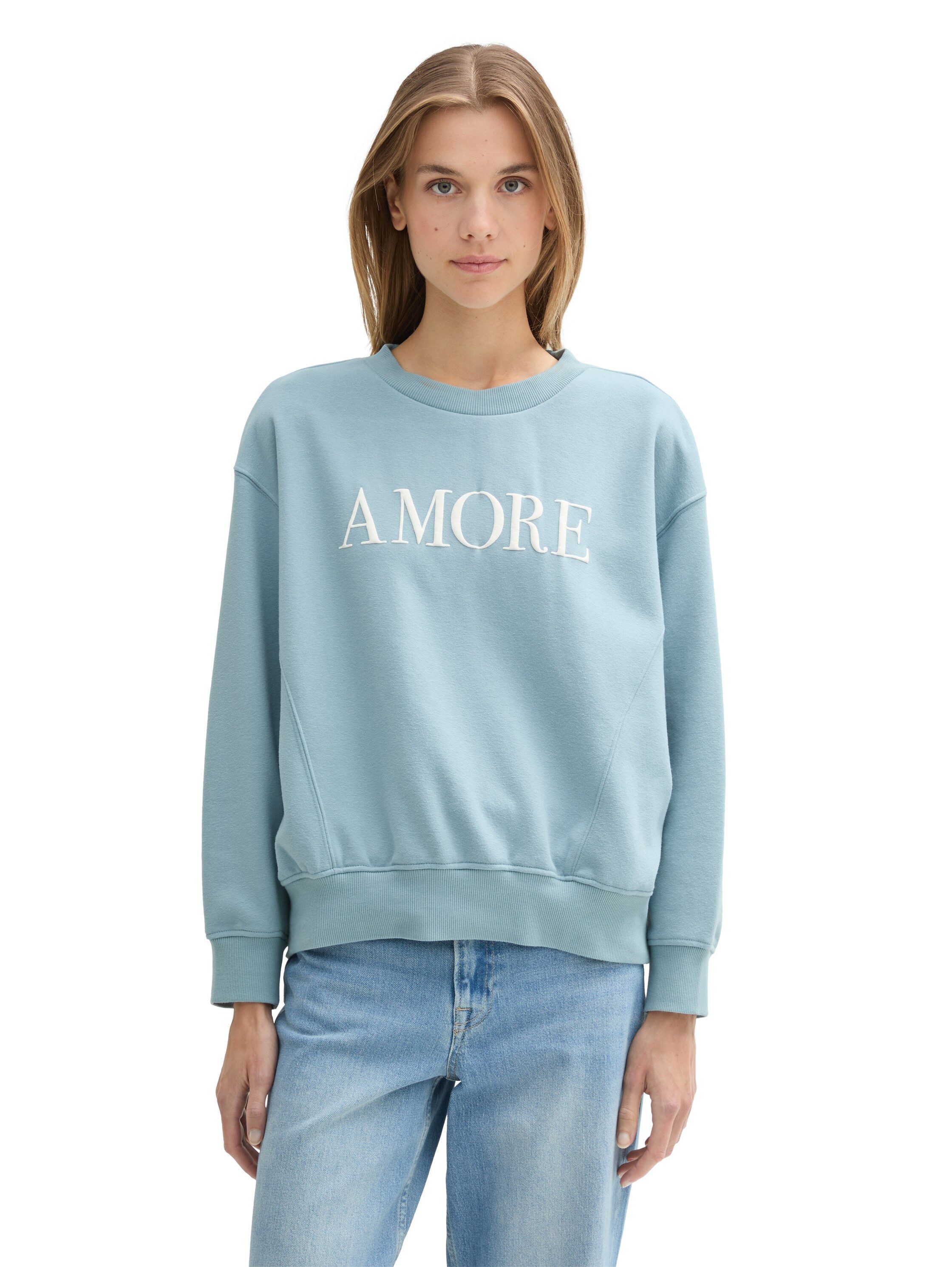 Tom Tailor Denim Sweatshirt met belettering