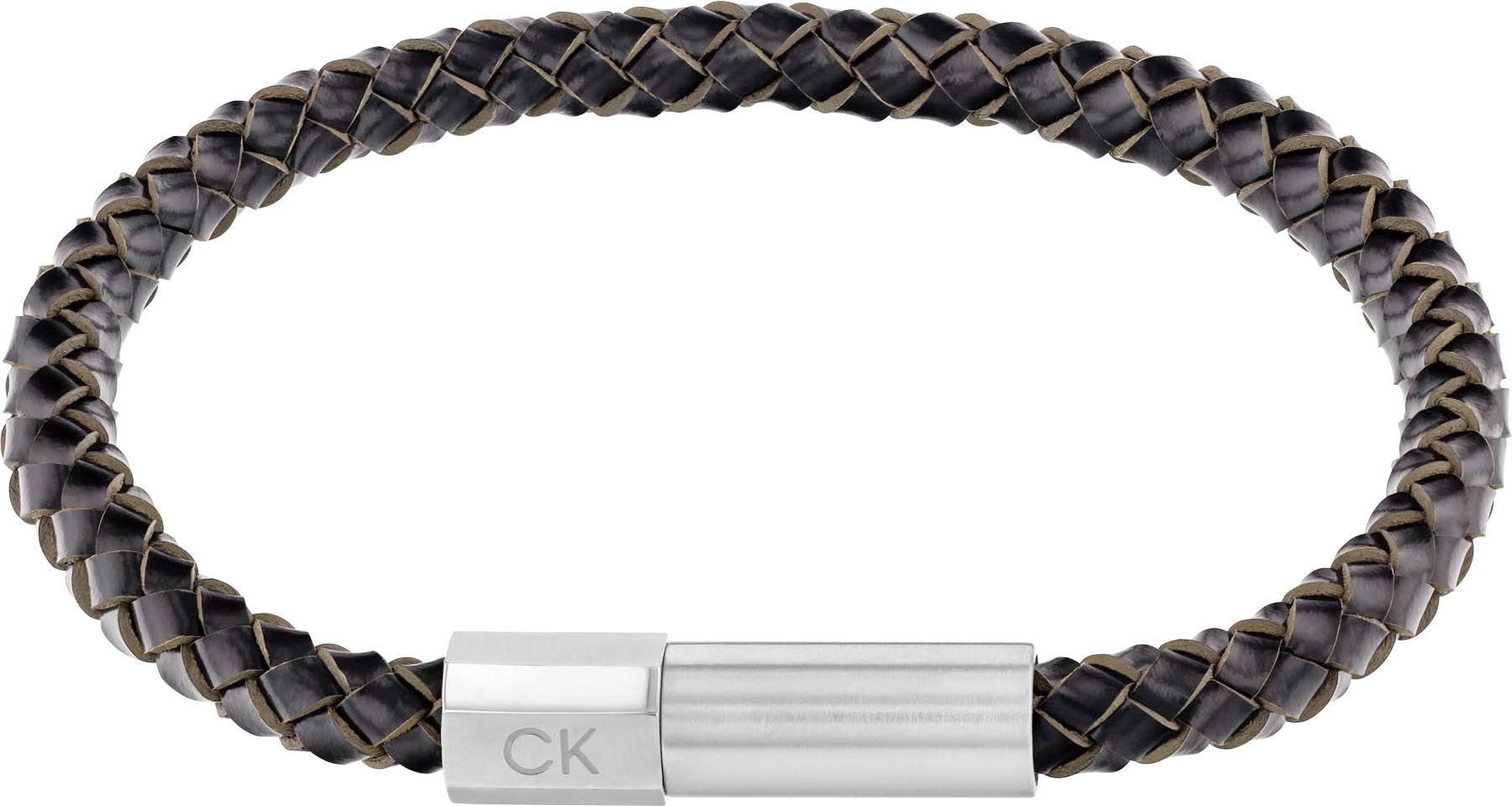 Calvin Klein Leren armband Sieraden roestvrij staal armband INDUSTRIAL FACETS 35100045 35100046 35100047