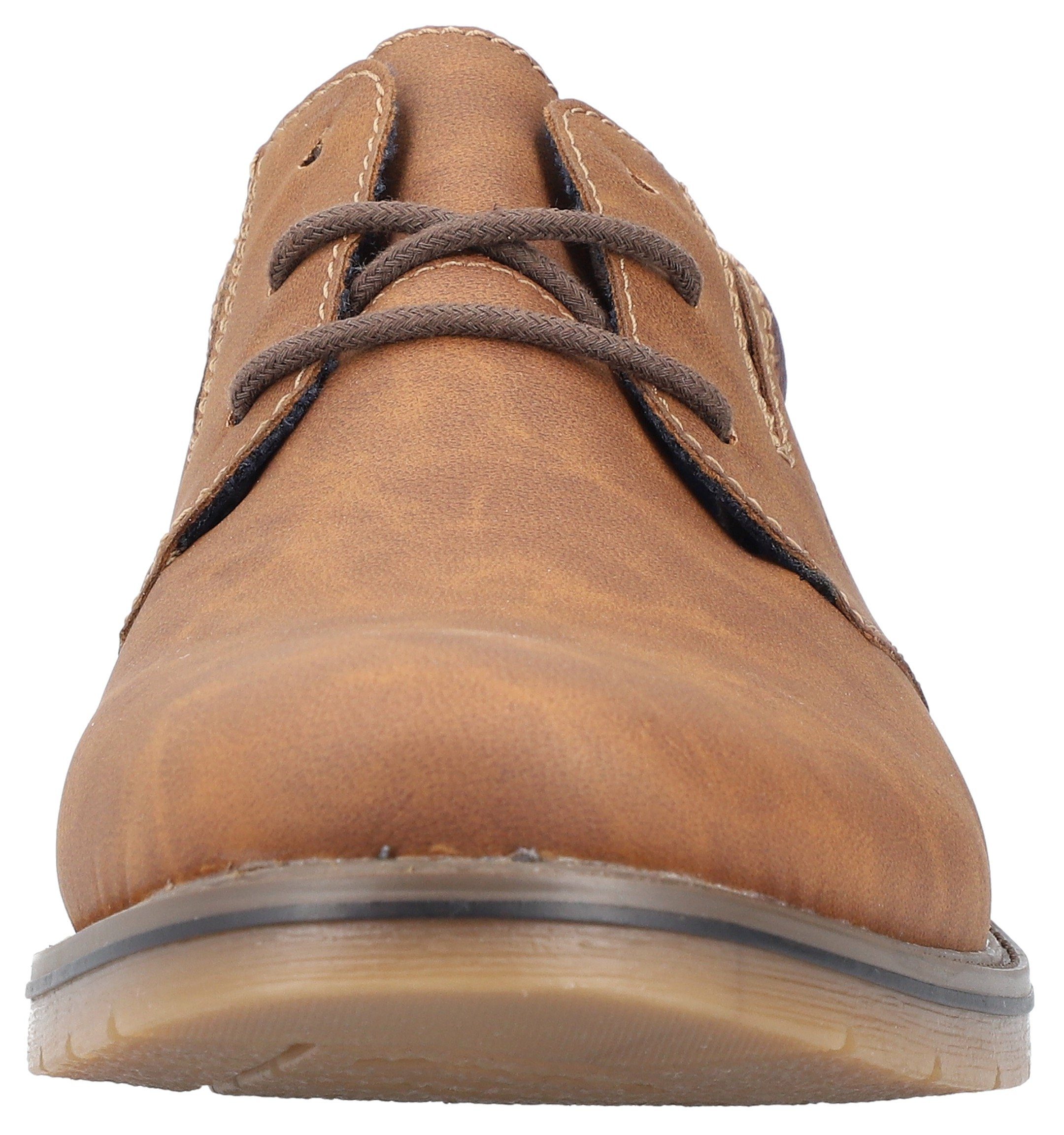 Rieker Veterschoenen met elastische band, vrijetijdsschoen, lage schoen, veterschoen