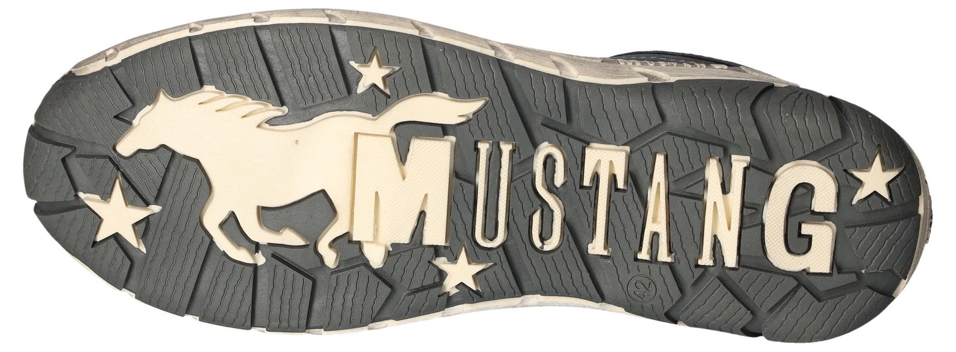 Mustang Shoes Sneakers , vrijetijdsschoen, lage schoen, veterschoen met zijrits
