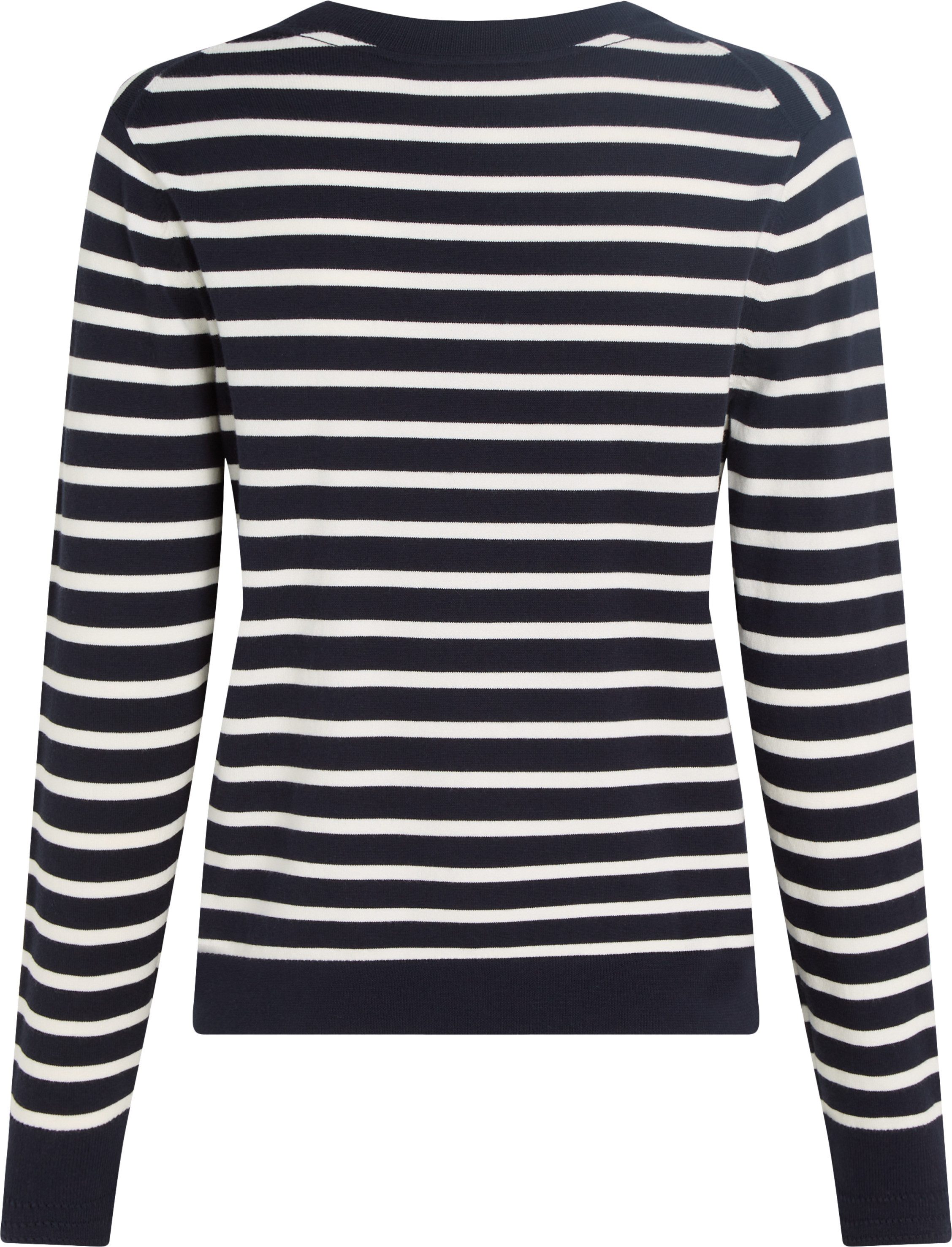 Tommy Hilfiger Trui met V-hals CO JERSEY STITCH V-NK SWEATER met V-hals en rib
