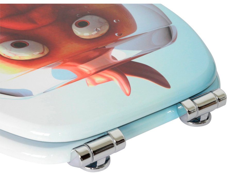 Sanilo Toiletzitting Goudvis met soft-closemechanisme