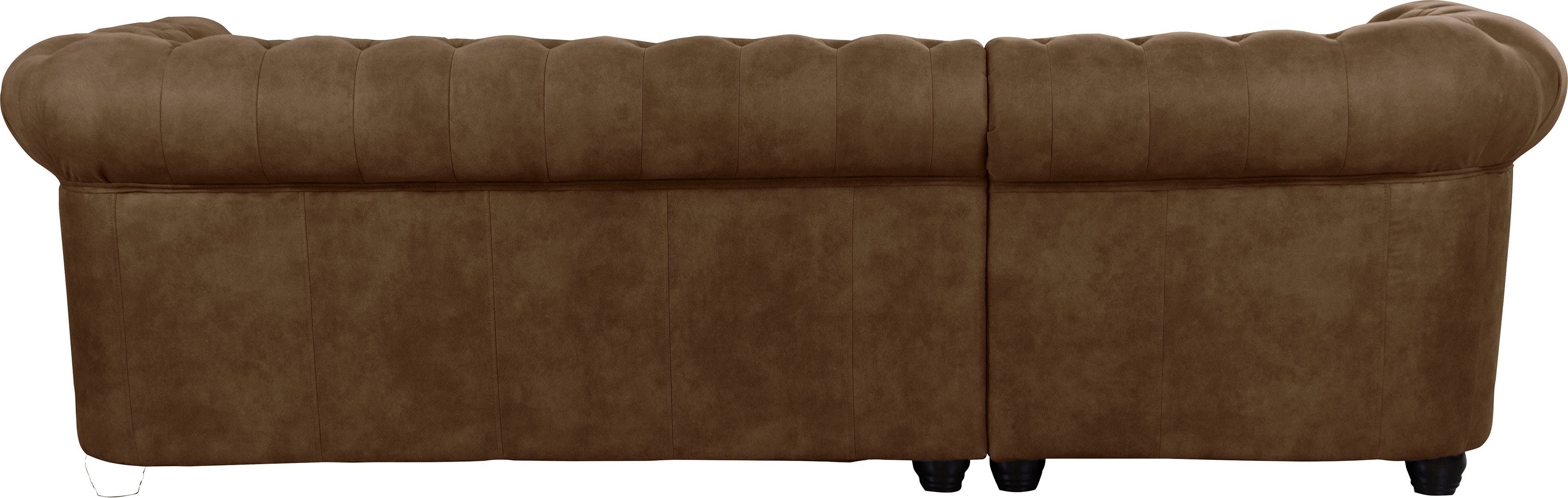 Home affaire Chesterfield-bank Rysum L-vorm Chesterfield-look, gelijkbenig