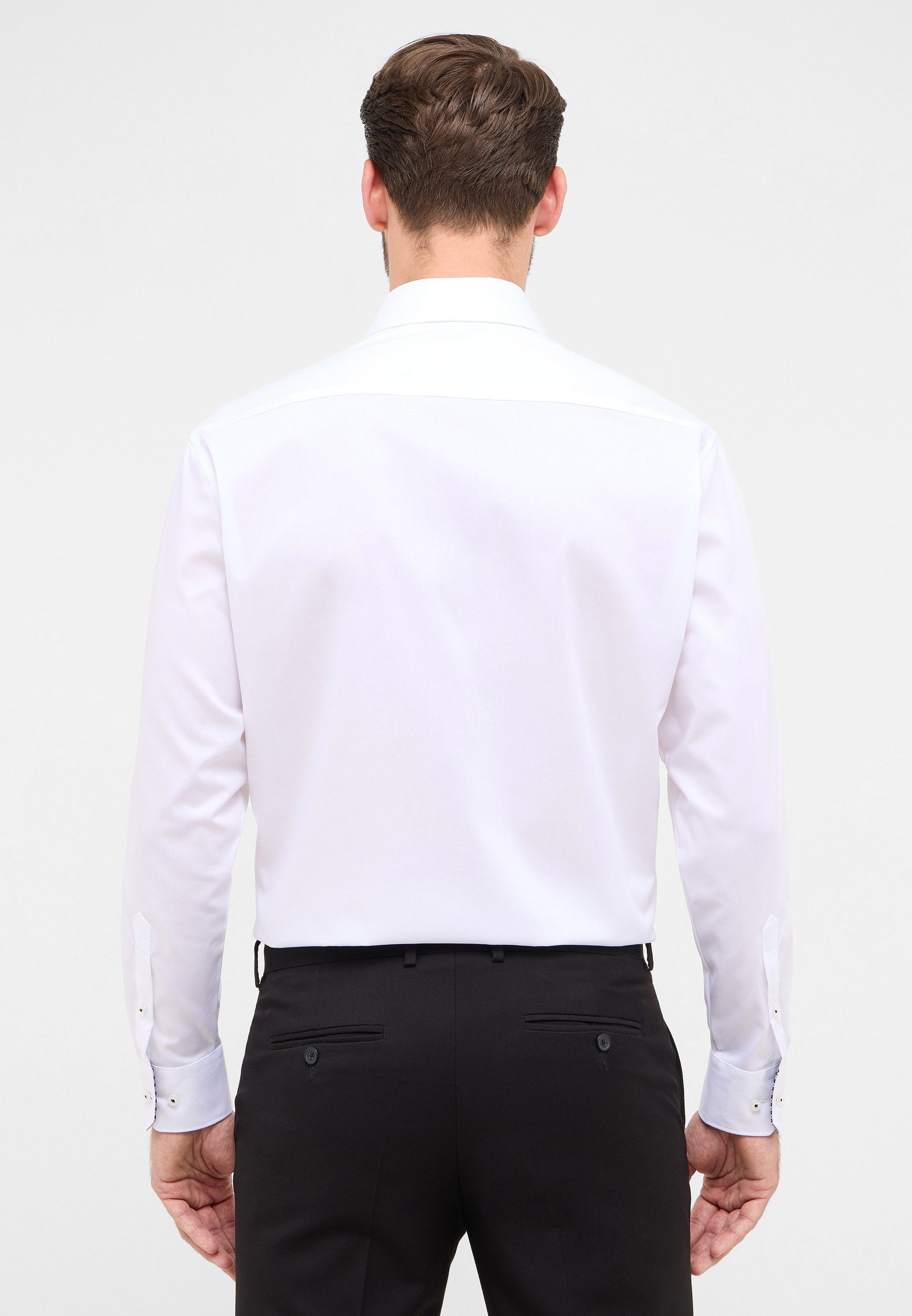 Eterna Overhemd met lange mouwen Comfort fit NON IRON (strijkvrij)