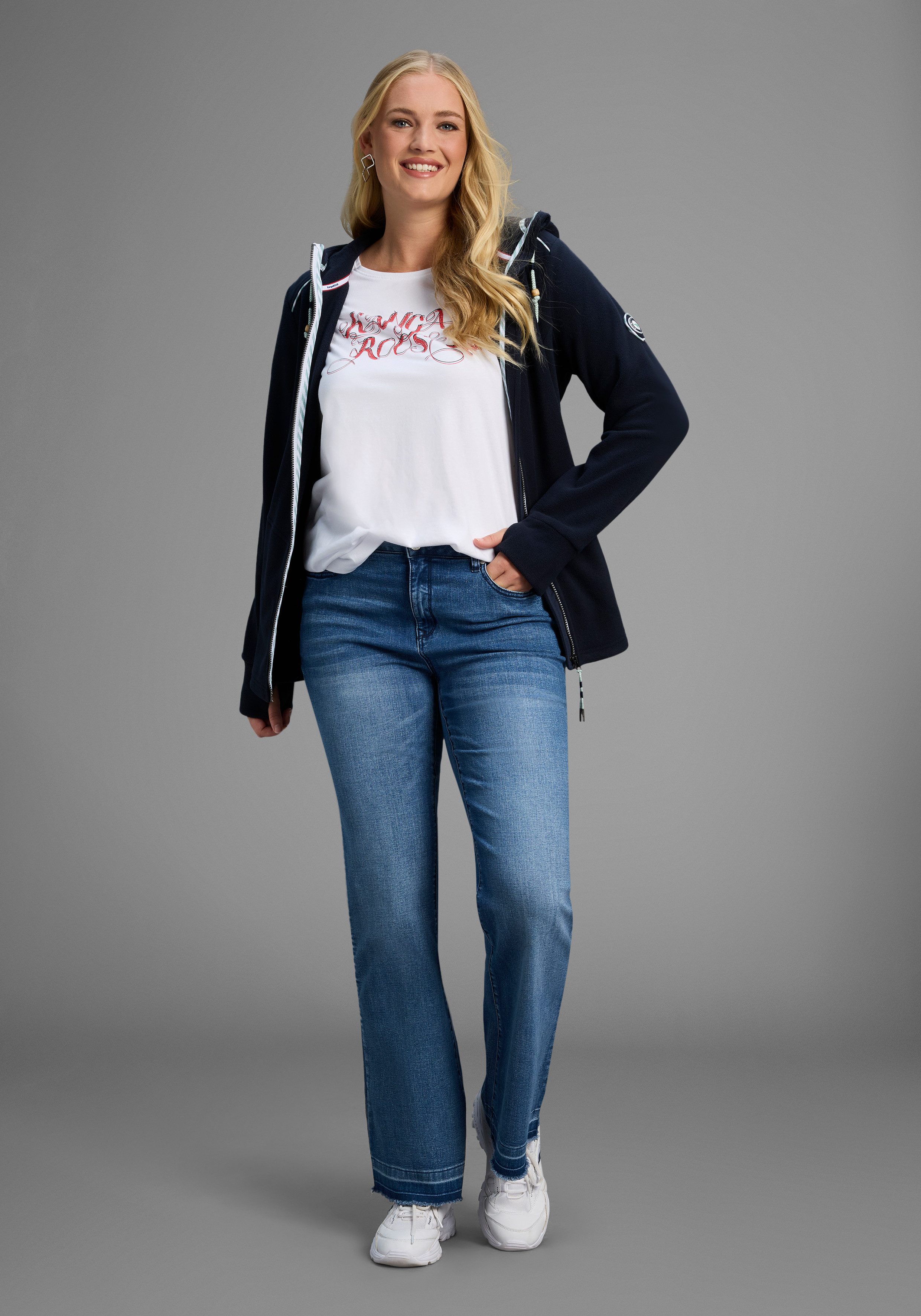 KangaROOS Lang shirt Korte mouw, figuuraccentuerende pasvorm (2-delig, Set van 2)
