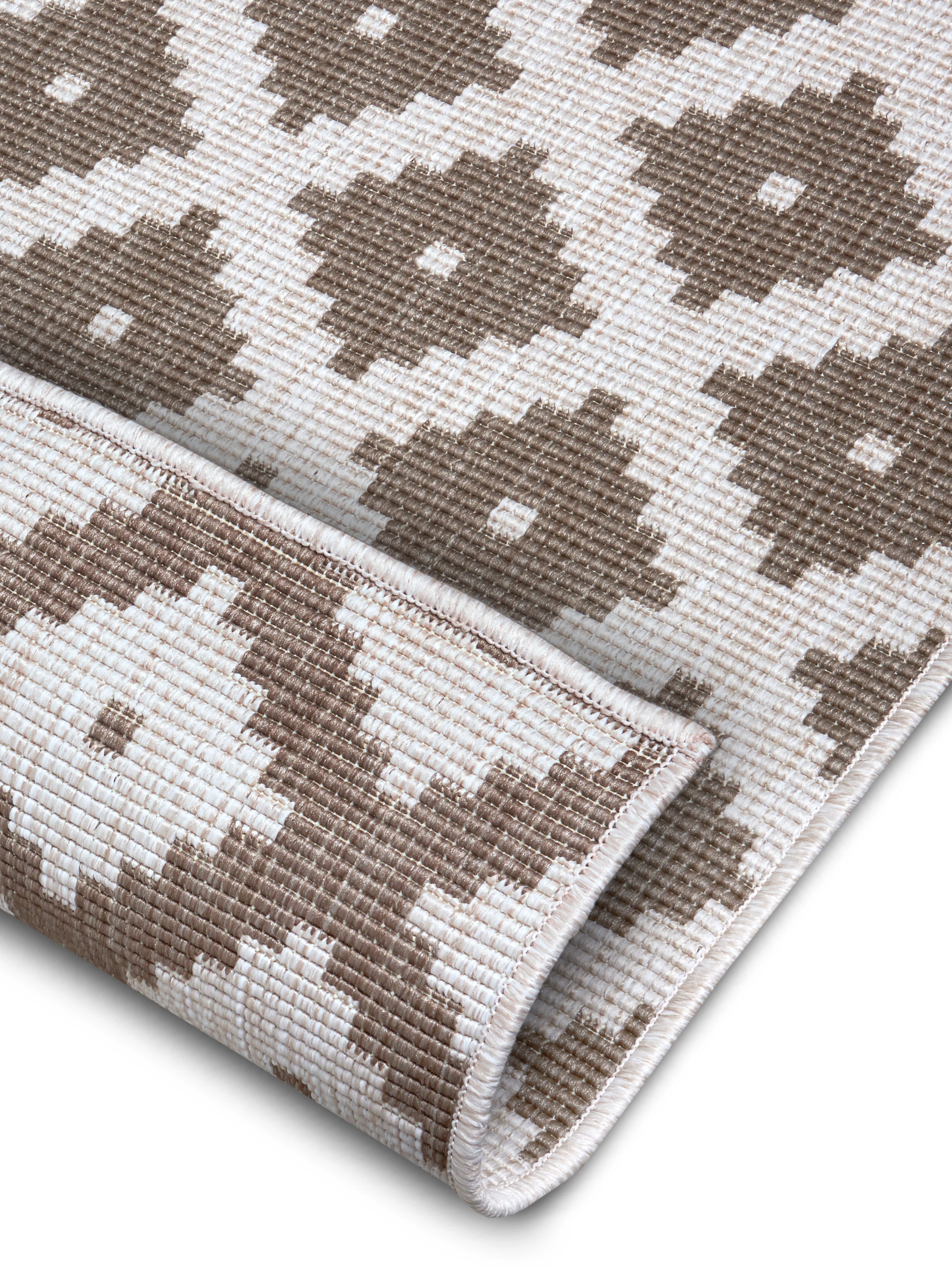 NORTHRUGS Vloerkleed Nizza omkeerbaar tapijt Binnen- en buitengebruik, weerbestendig, balkon, loper, woonkamer, waterbestendig