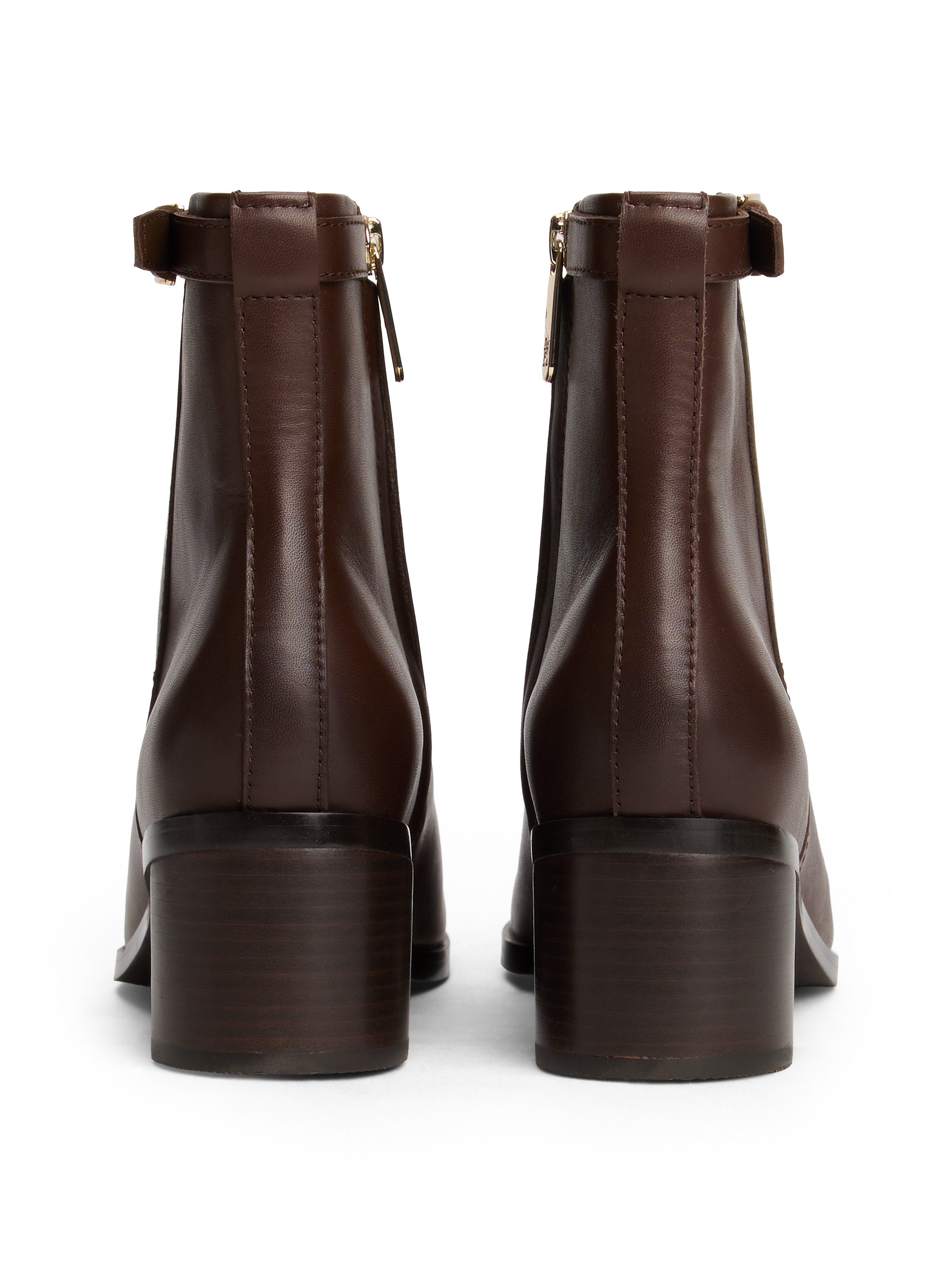 Tommy Hilfiger Laarsjes TH BUCKLE RIDING MID HEEL BOOTIE