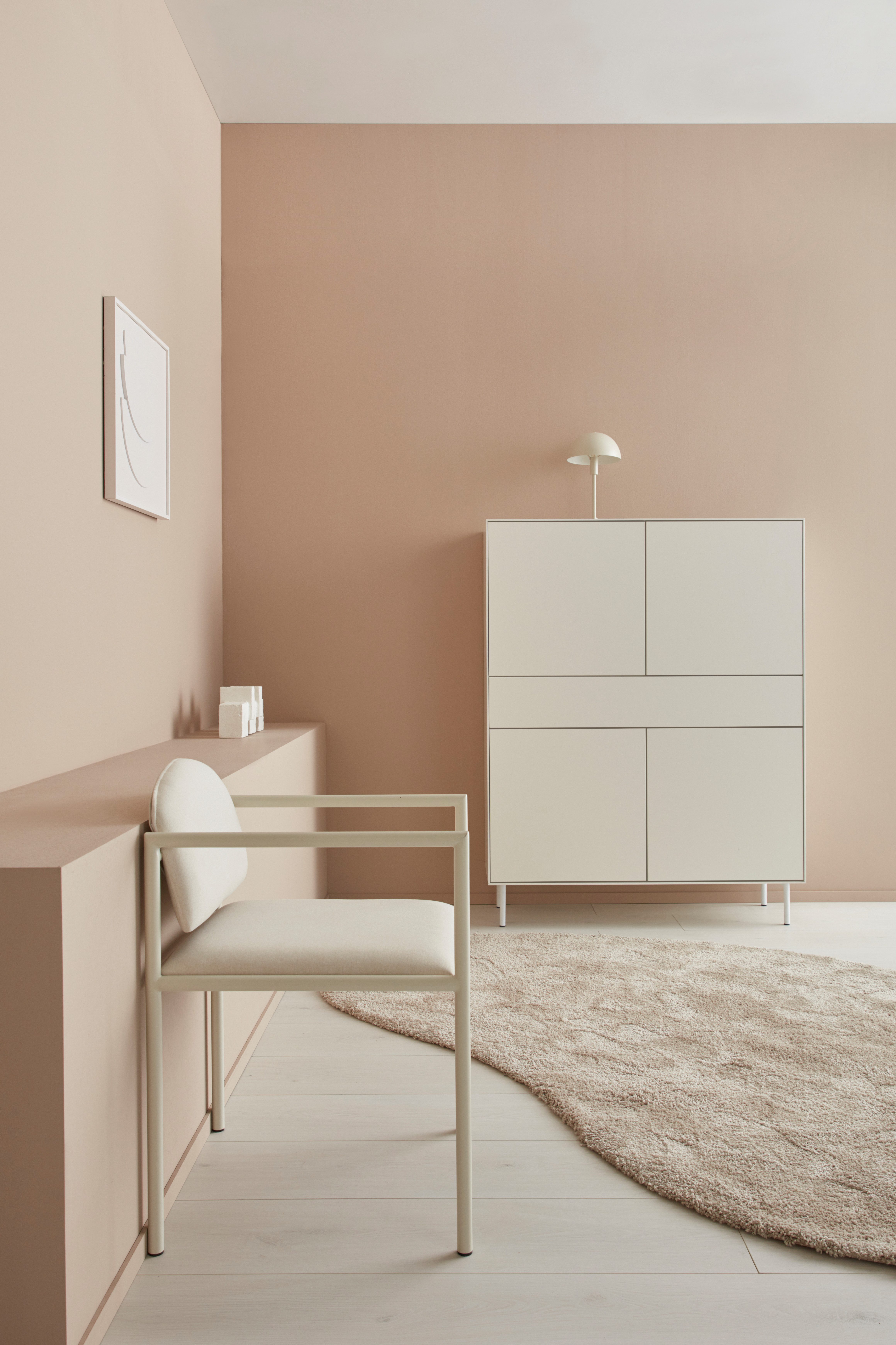 LeGer Home by Lena Gercke Highboard Essentials Hoogte: 144 cm, MDF gelakt, push-to-open functie