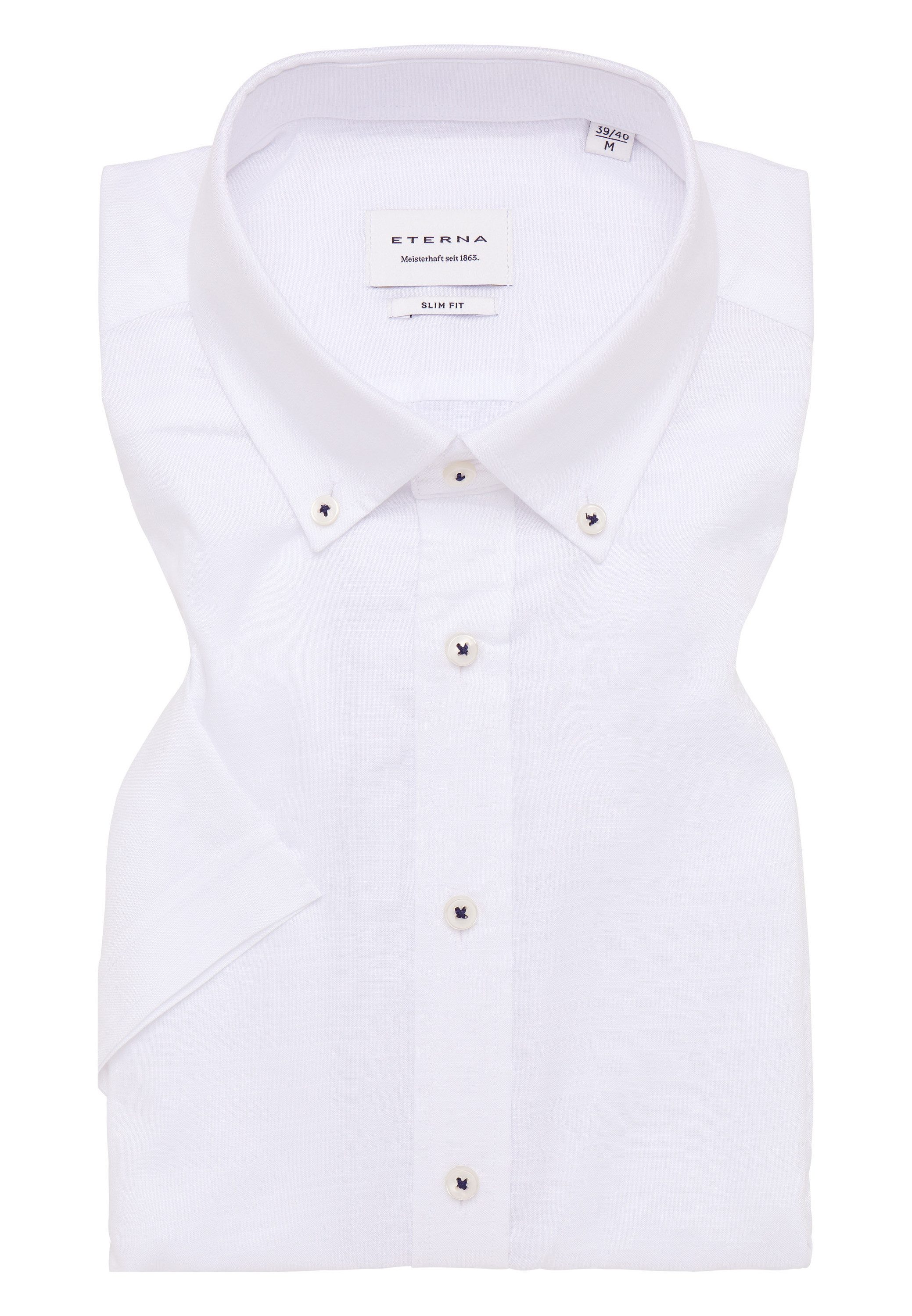 Eterna Overhemd met korte mouwen Slim fit