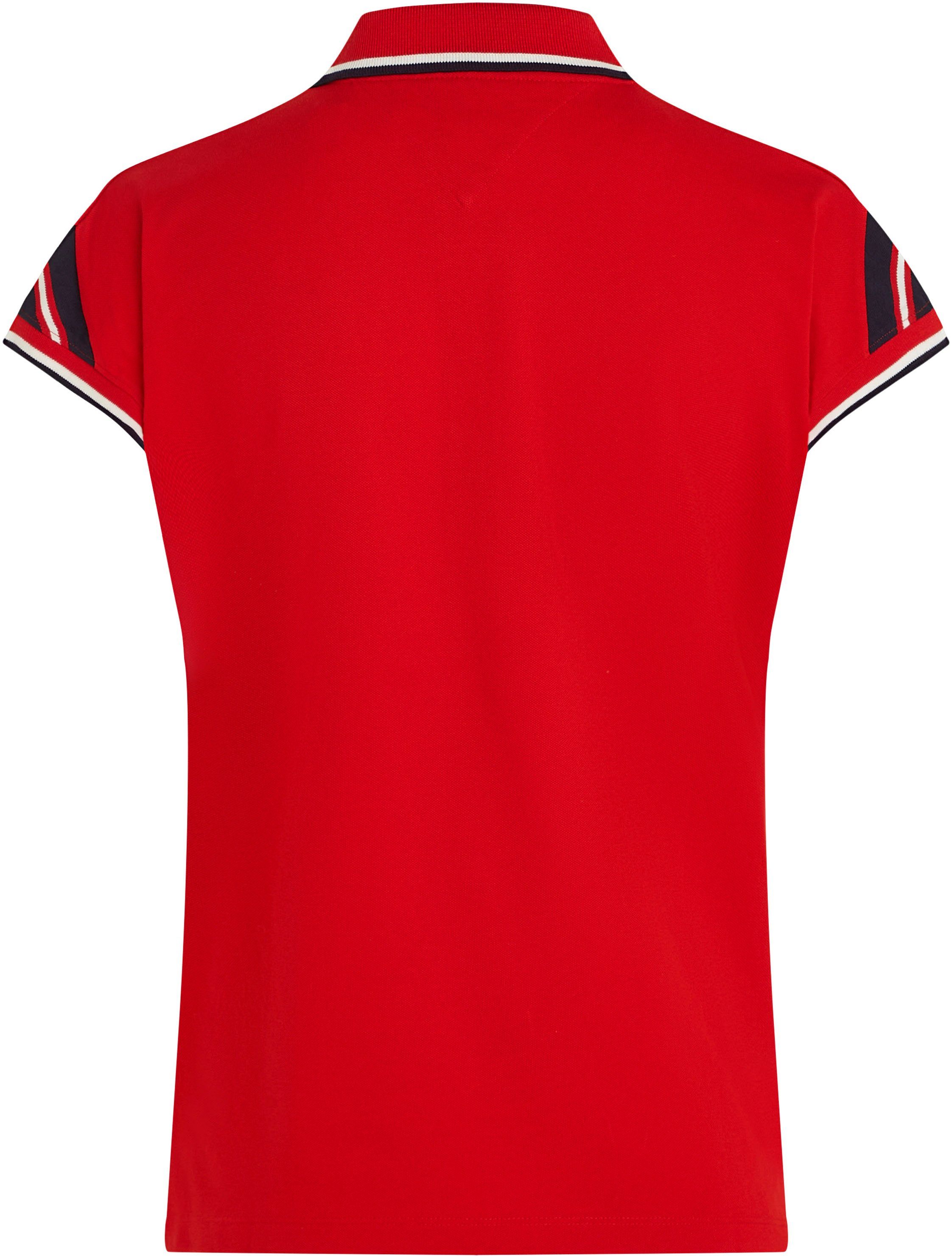 Tommy Hilfiger Poloshirt REG STRIPE SLV POLO CAP SLEEVE