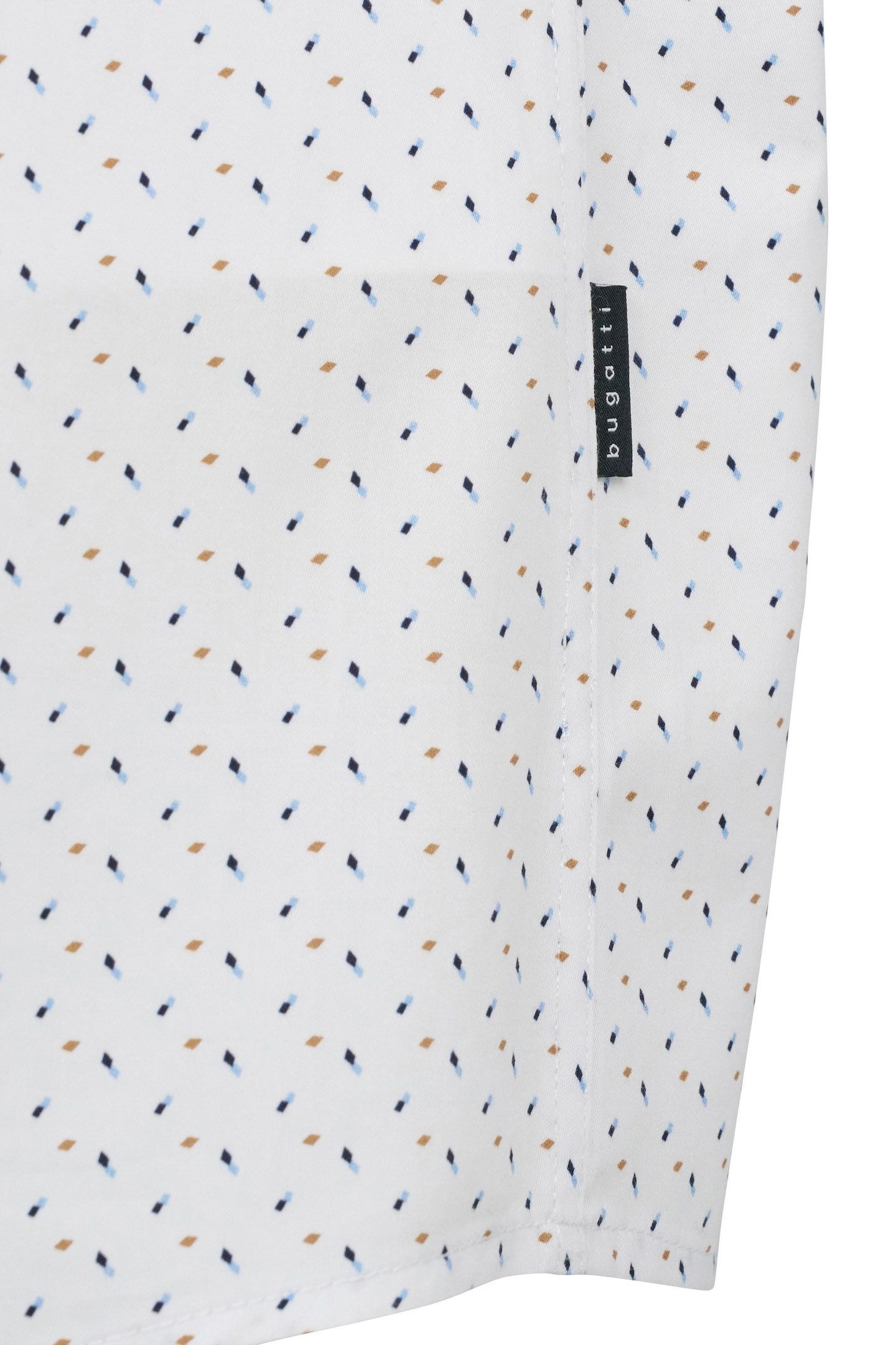 Bugatti Overhemd met lange mouwen in satijnlook en met onder-button-down kraag