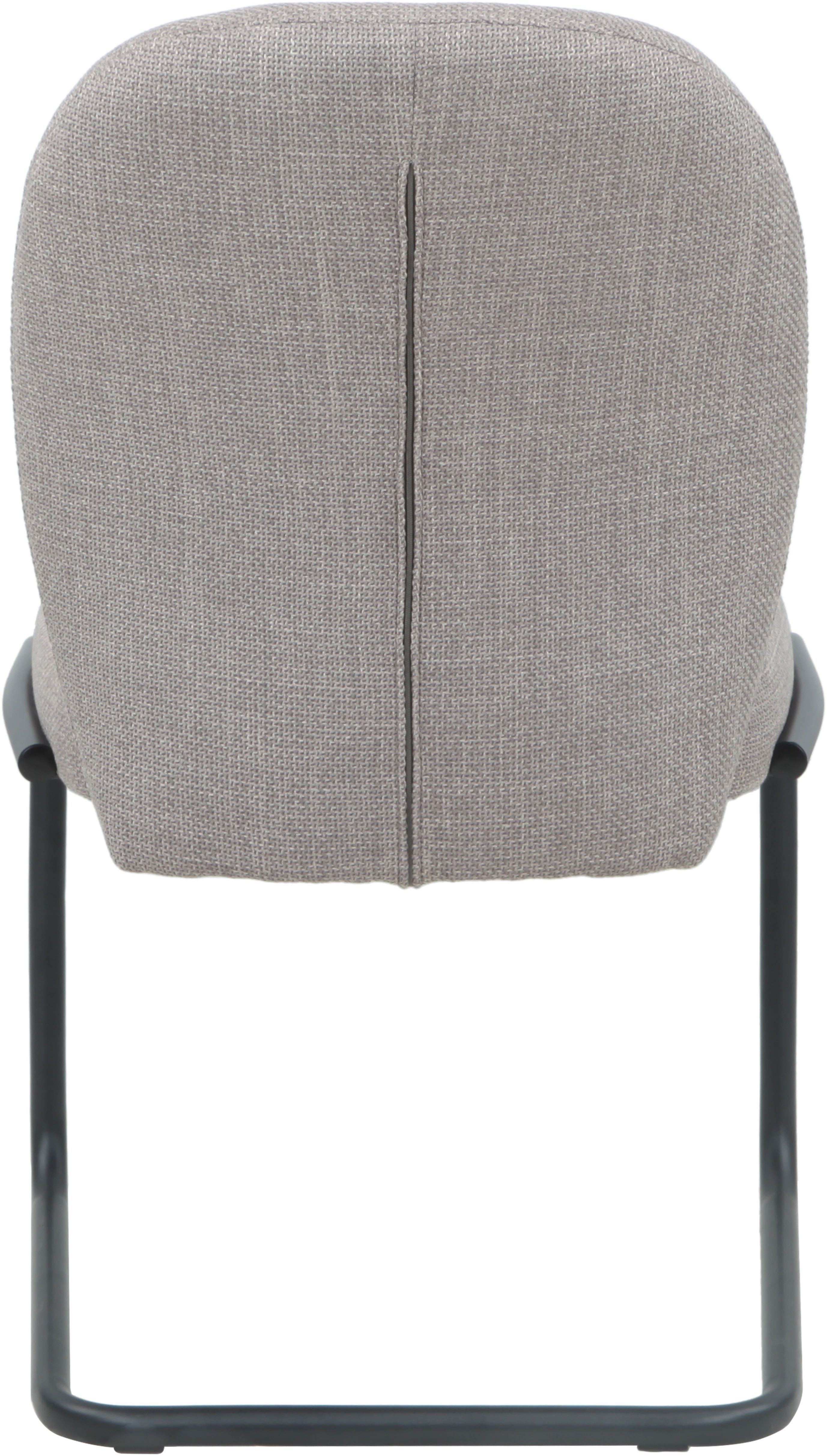 HELA Vrijdragende stoel KAREN Eetkamerstoel, ronde buisconstructie, gestoffeerd, geweven stof, schommelstoel (set, 2 stuks)