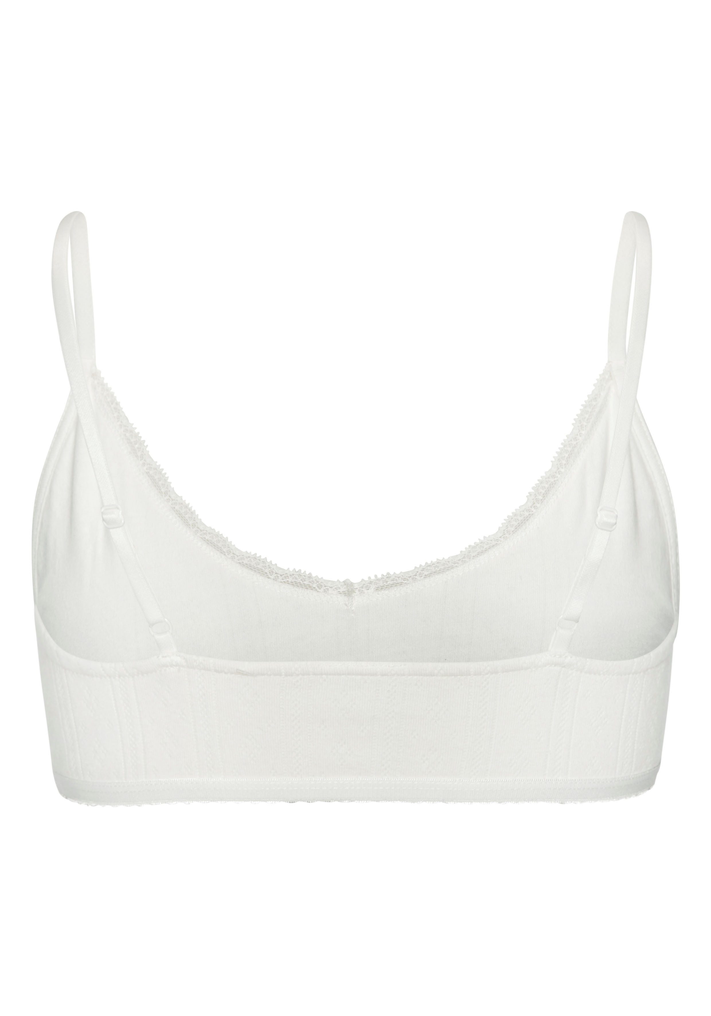 Vivance Bralette van zacht pointelle-breisel met kant
