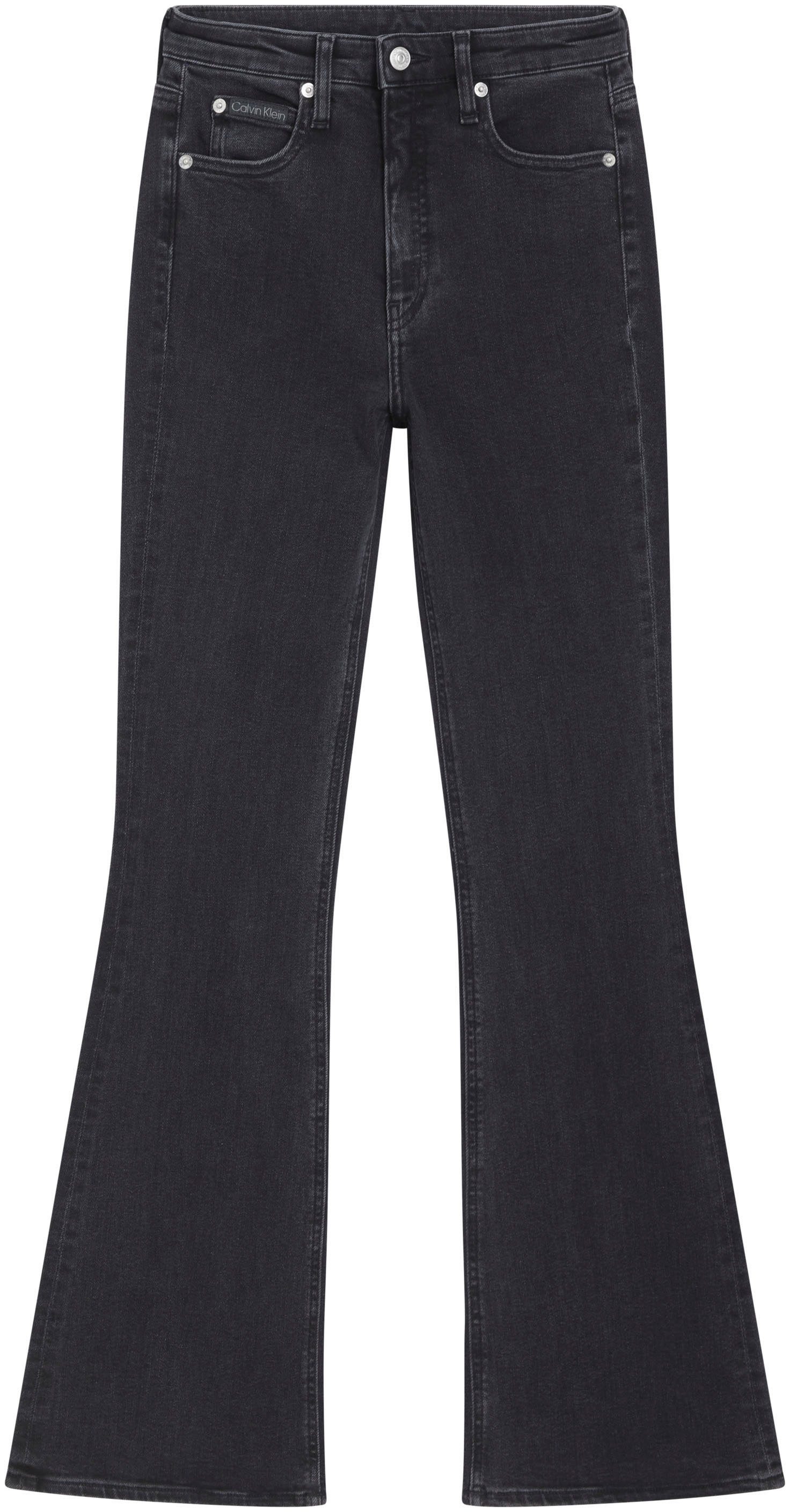 Calvin Klein Bootcut jeans SKINNY BOOTCUT met muntzakje, logoprint