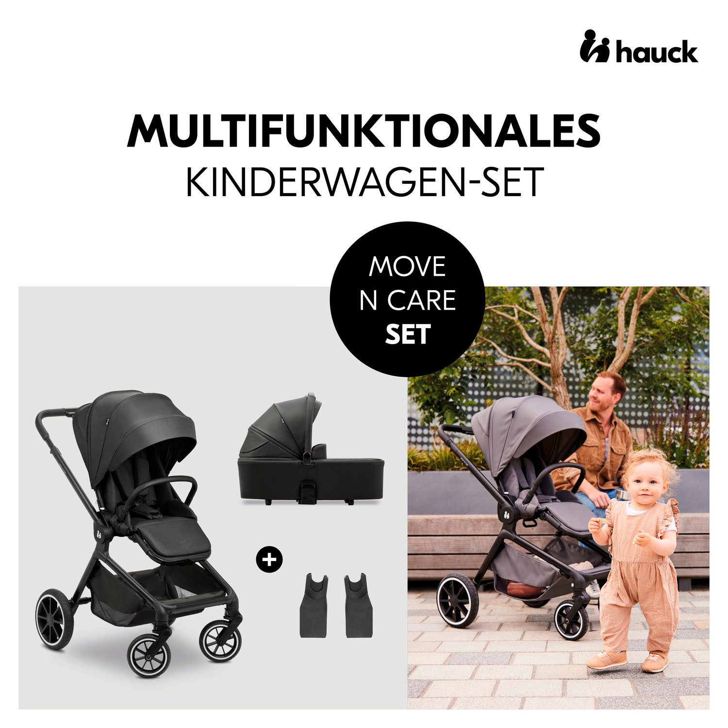 Hauck Combi-kinderwagen Move N Care Set belasting tot 22 kg (set)