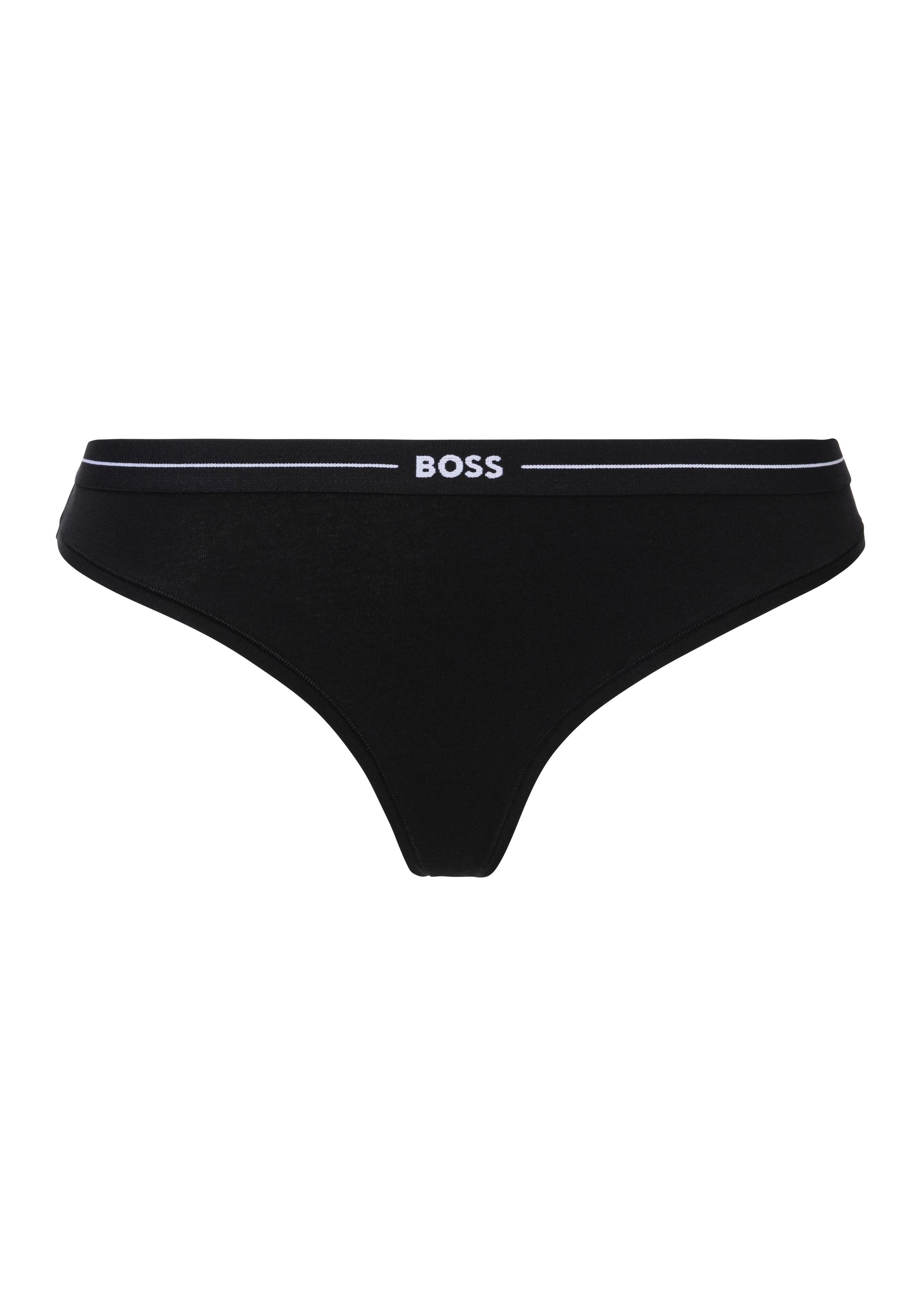 BOSS String 3P THONG met -logo tailleband (3 stuks)