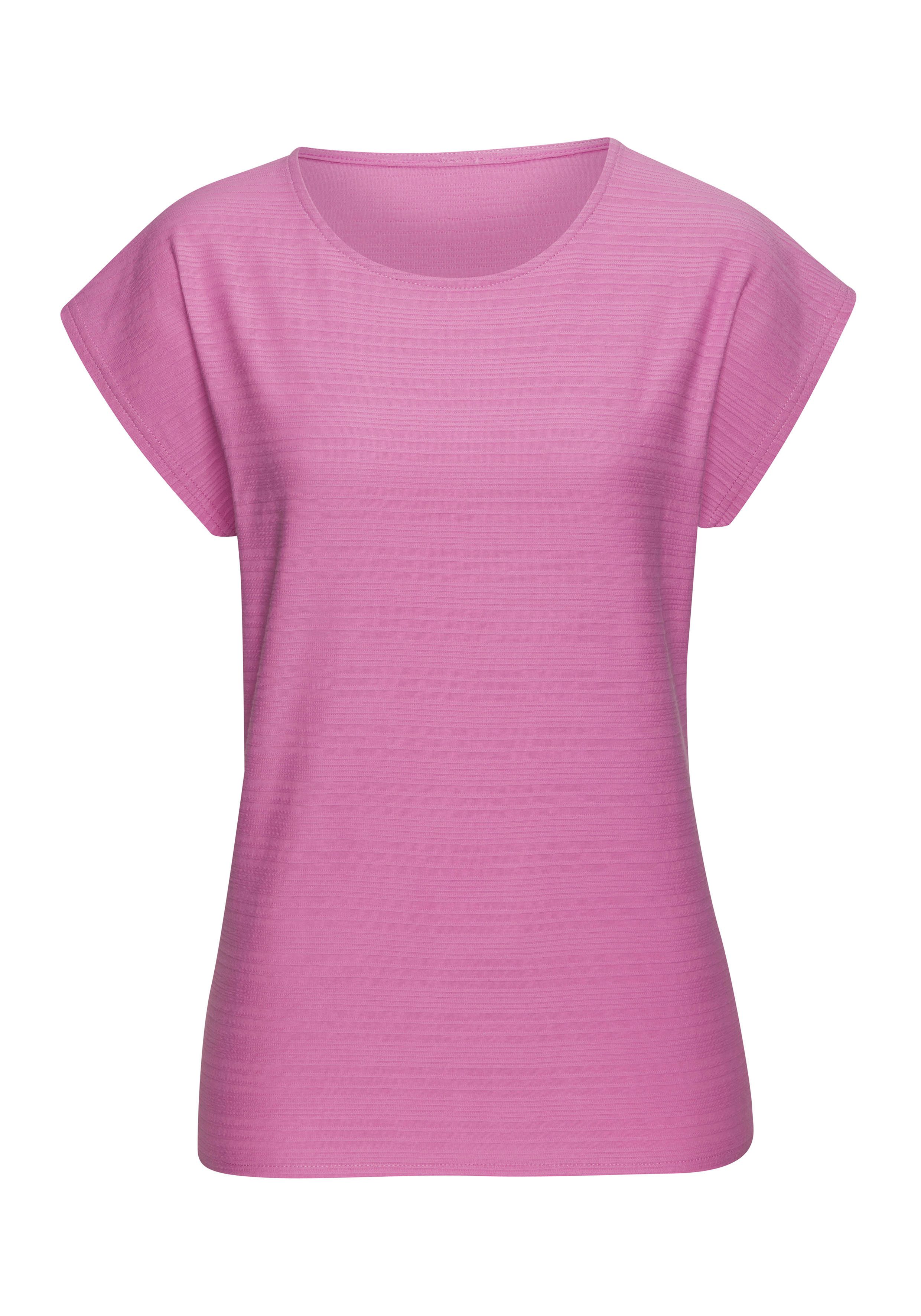 Vivance T-shirt Met modieuze streepstructuur in een zachte katoenkwaliteit (set)