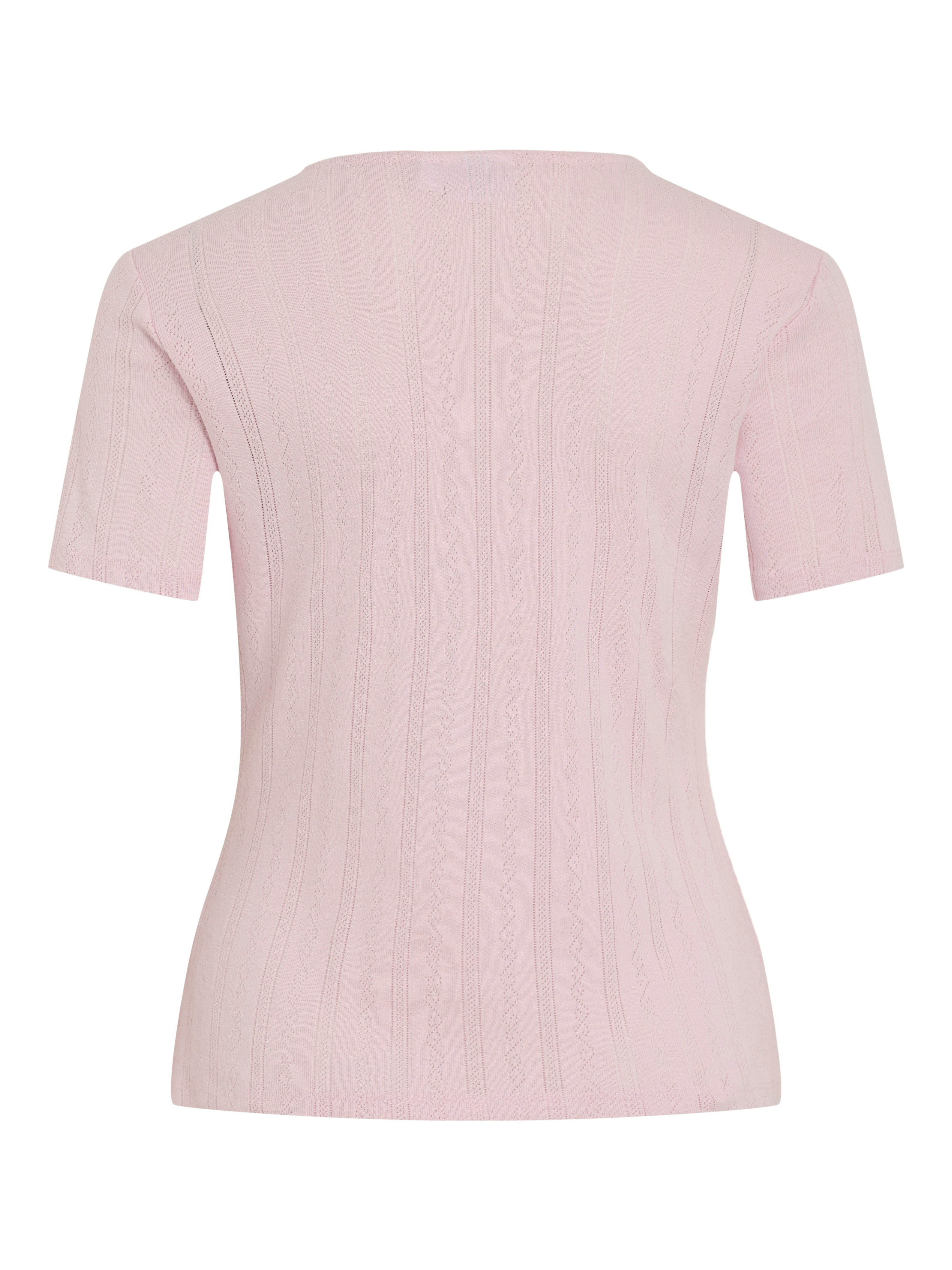 Vila Shirt met korte mouwen VIKASSIE S/S POINTELLE TOP - NOOS