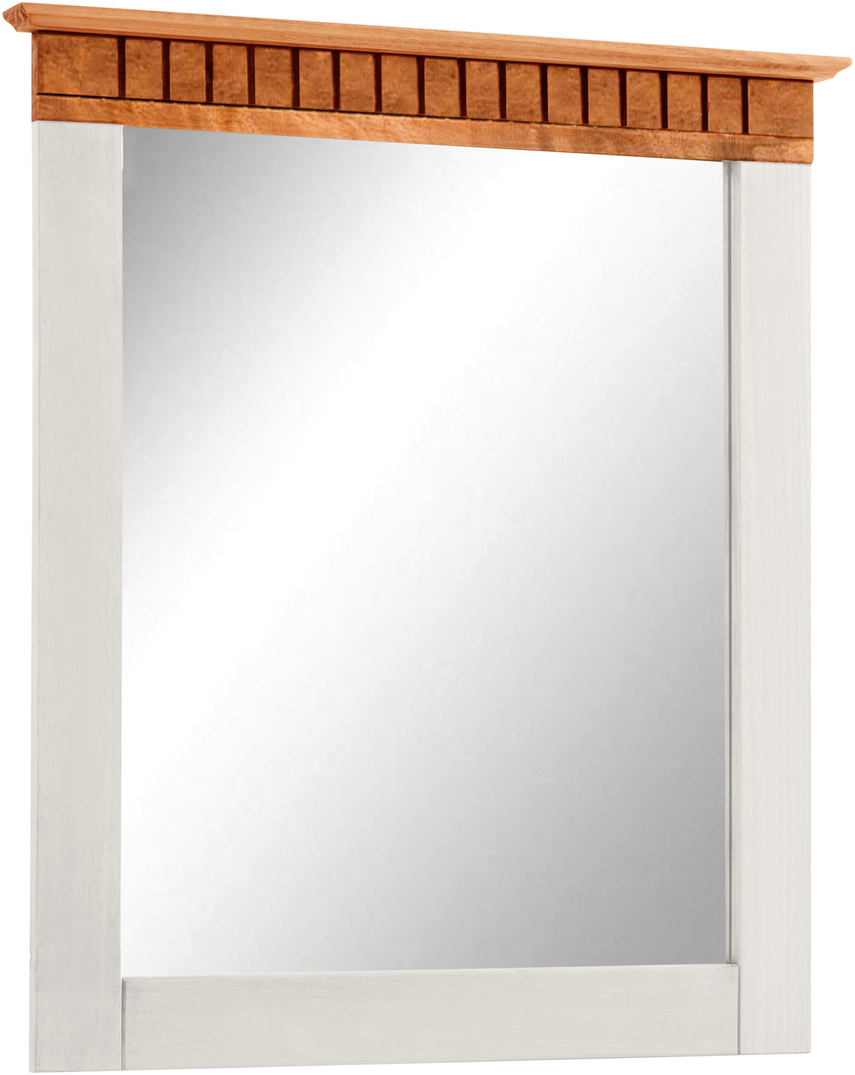 Home affaire Garderobespiegel Lisa met decoratieve frezingen, spiegeloppervlak ca. 44 x 56 cm