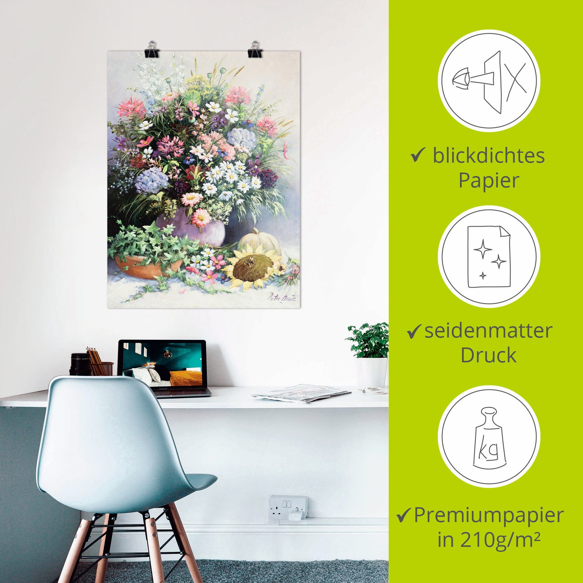 Artland Artprint Seizoenen warmte als artprint op linnen, poster in verschillende formaten maten