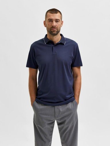 SELECTED HOMME Poloshirt SLHLEROY COOLMAX SS POLO NOOS