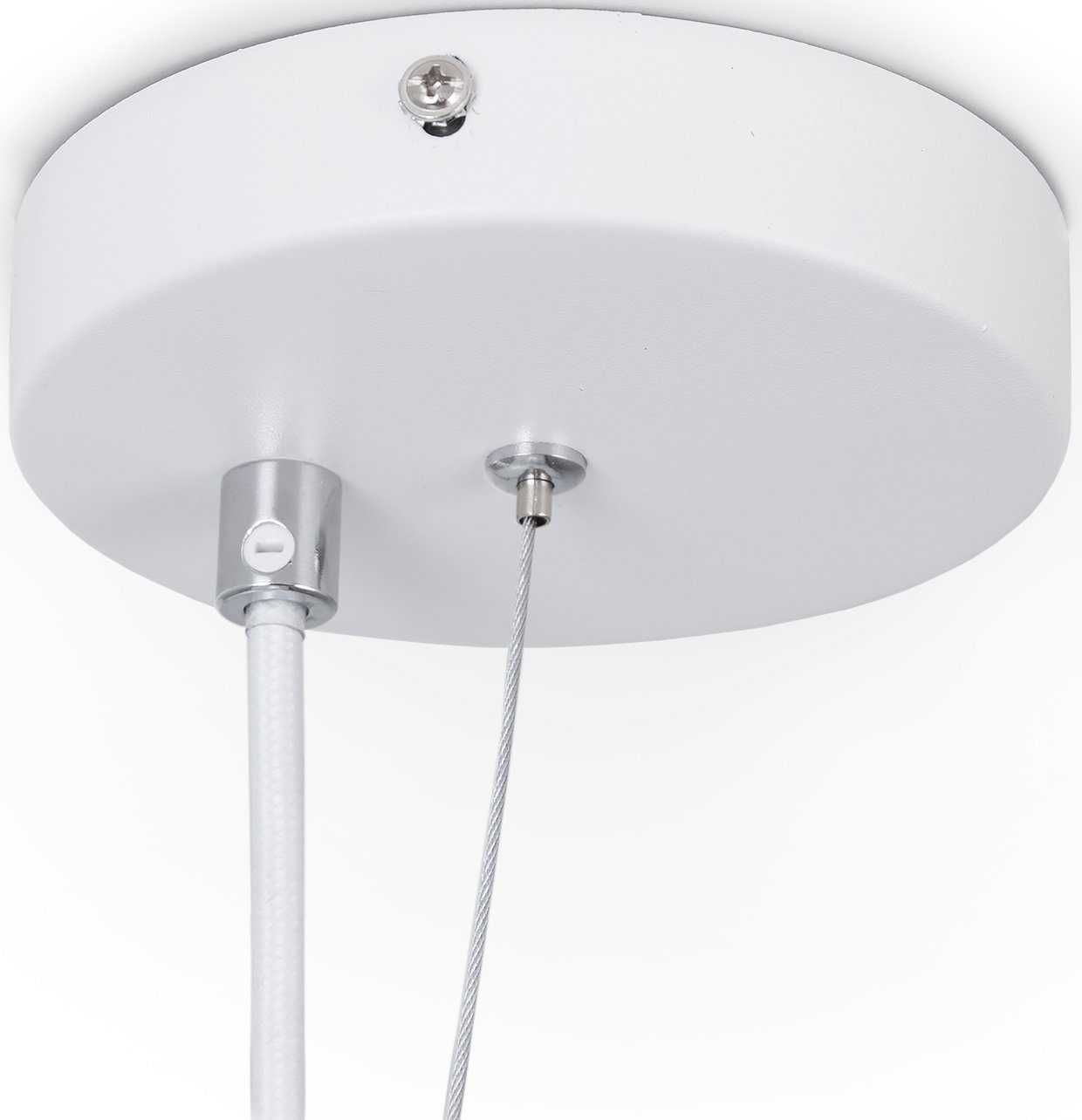 Paco Home Hanglamp Kotter Led, E27, lamp voor woonkamer eetkamer keuken, in hoogte verstelbaar