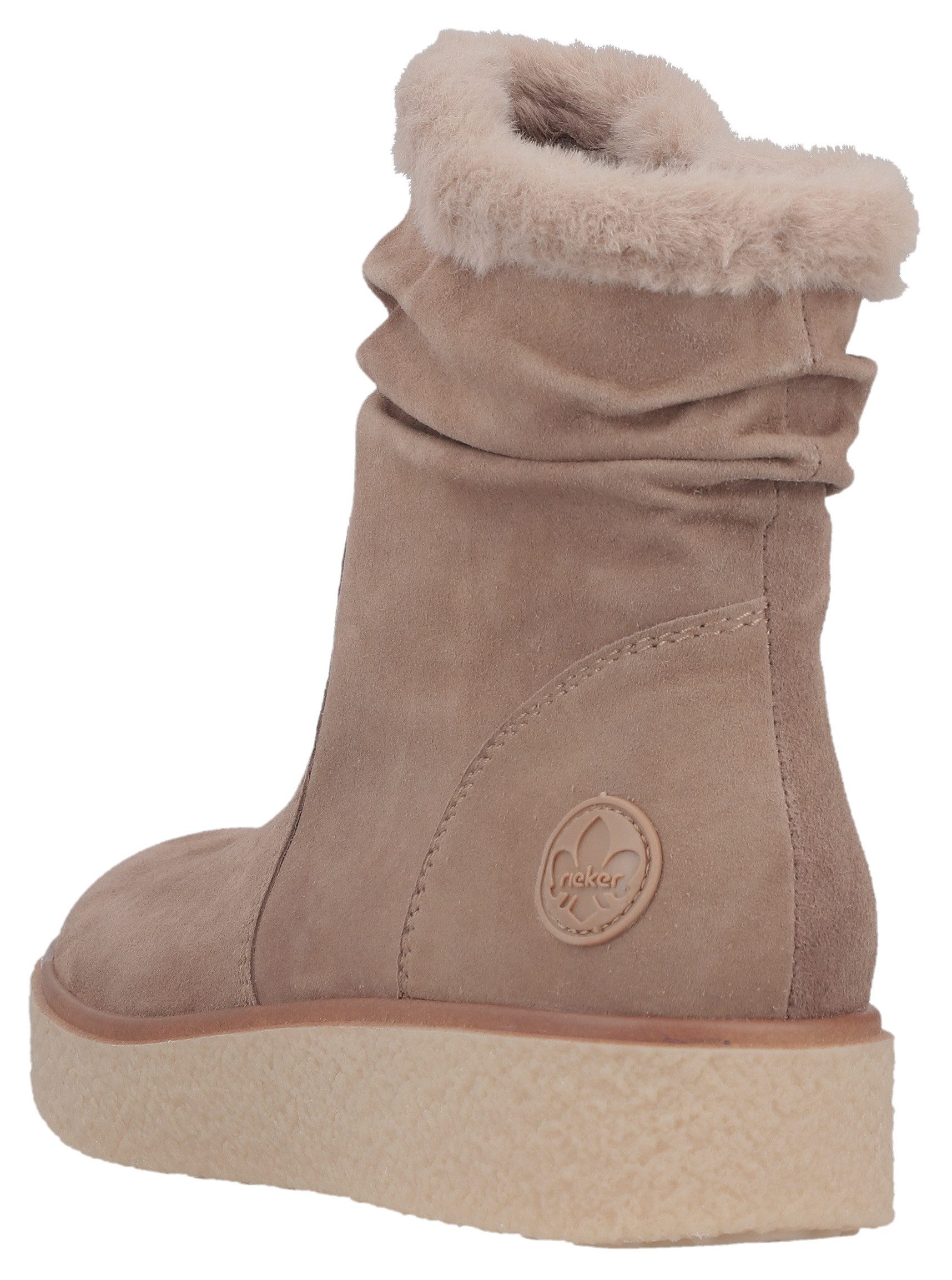 Rieker Winterlaarzen enkellaars, slouchy schacht, met binnenrits