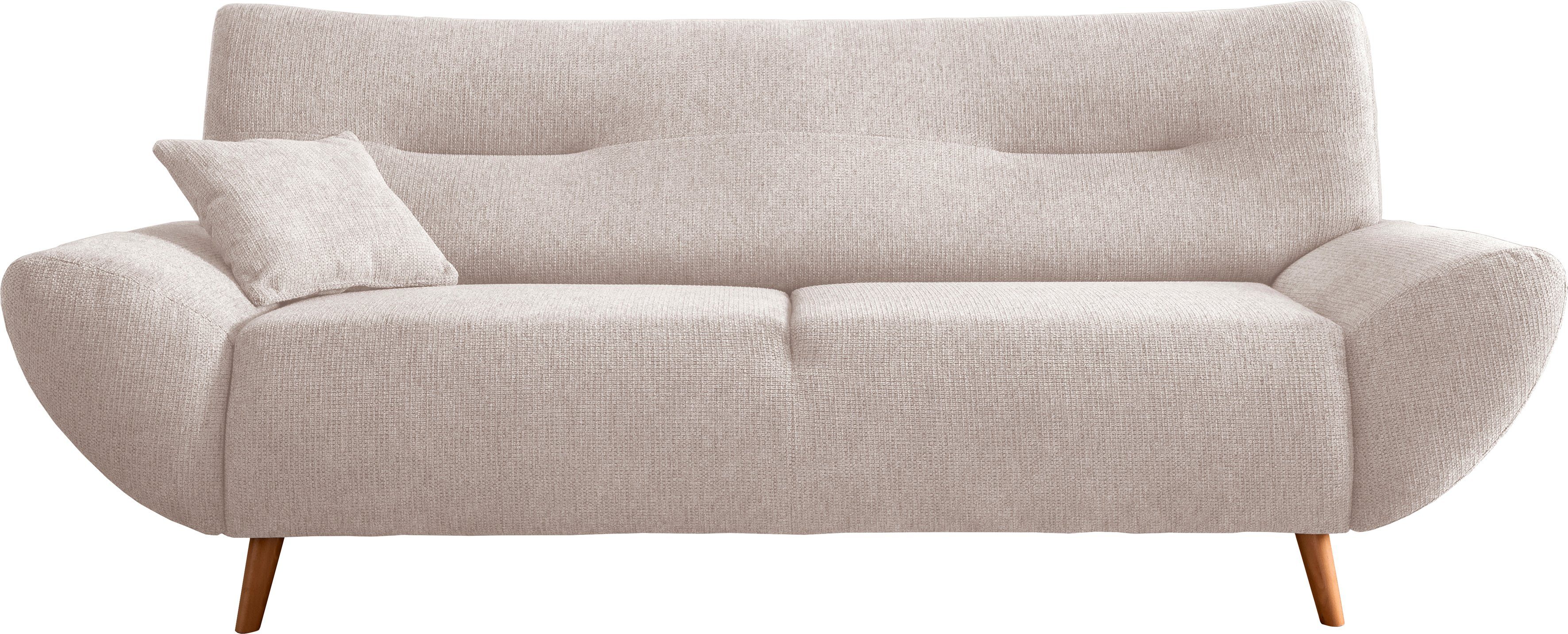 INOSIGN Zithoek Drago elegant en tijdloos, comfortabel, moderne vormtaal leverbaar als fauteuil/hoekbank, diverse stoffen, incl. 2 sierkussens (set, 3-delig)