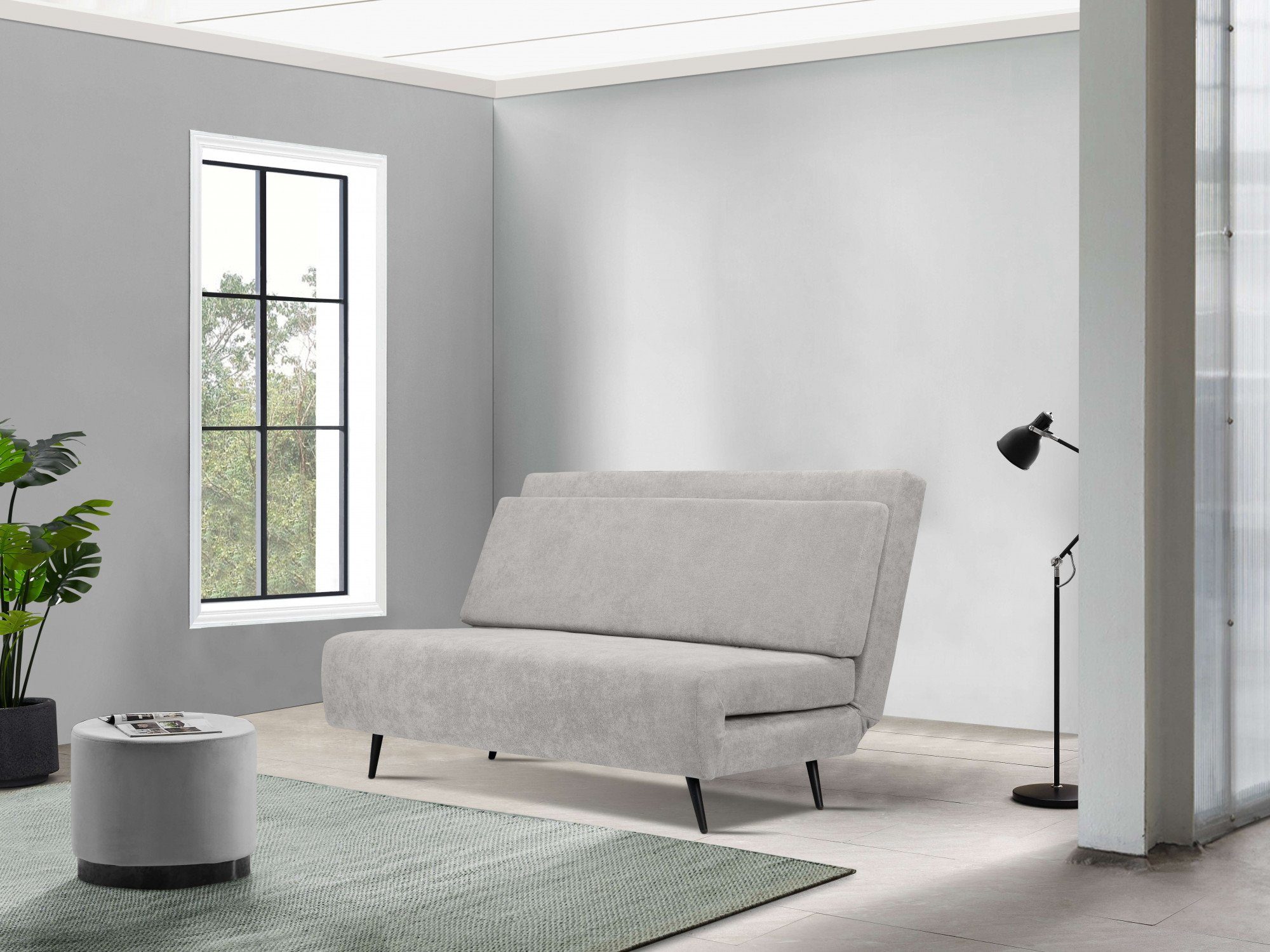andas Slaapbank LINNEA Daybed met opklapbaar ligoppervlak, in geweven stof, velours, corduroy
