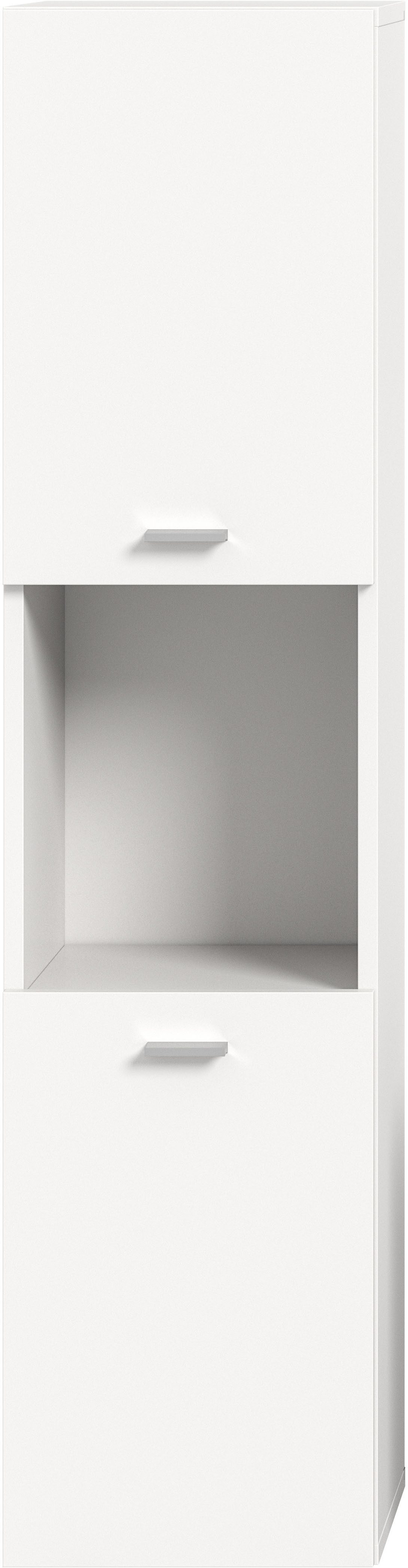 welltime Hoge kast Tampa, hoogte 125cm, hangend of staand te monteren Badkamerkast, hangkast badkamer, badkamer, badkamermeubels