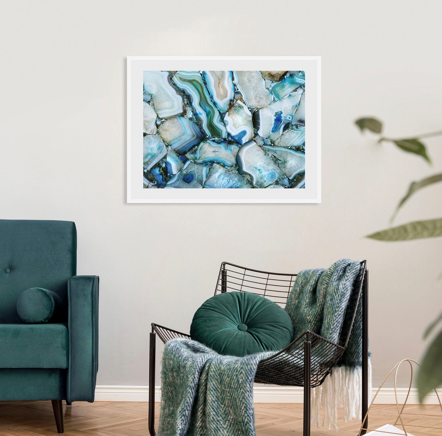 queence Wanddecoratie Assepoester HD premium posterdruk incl. houten lijst (1 stuk)