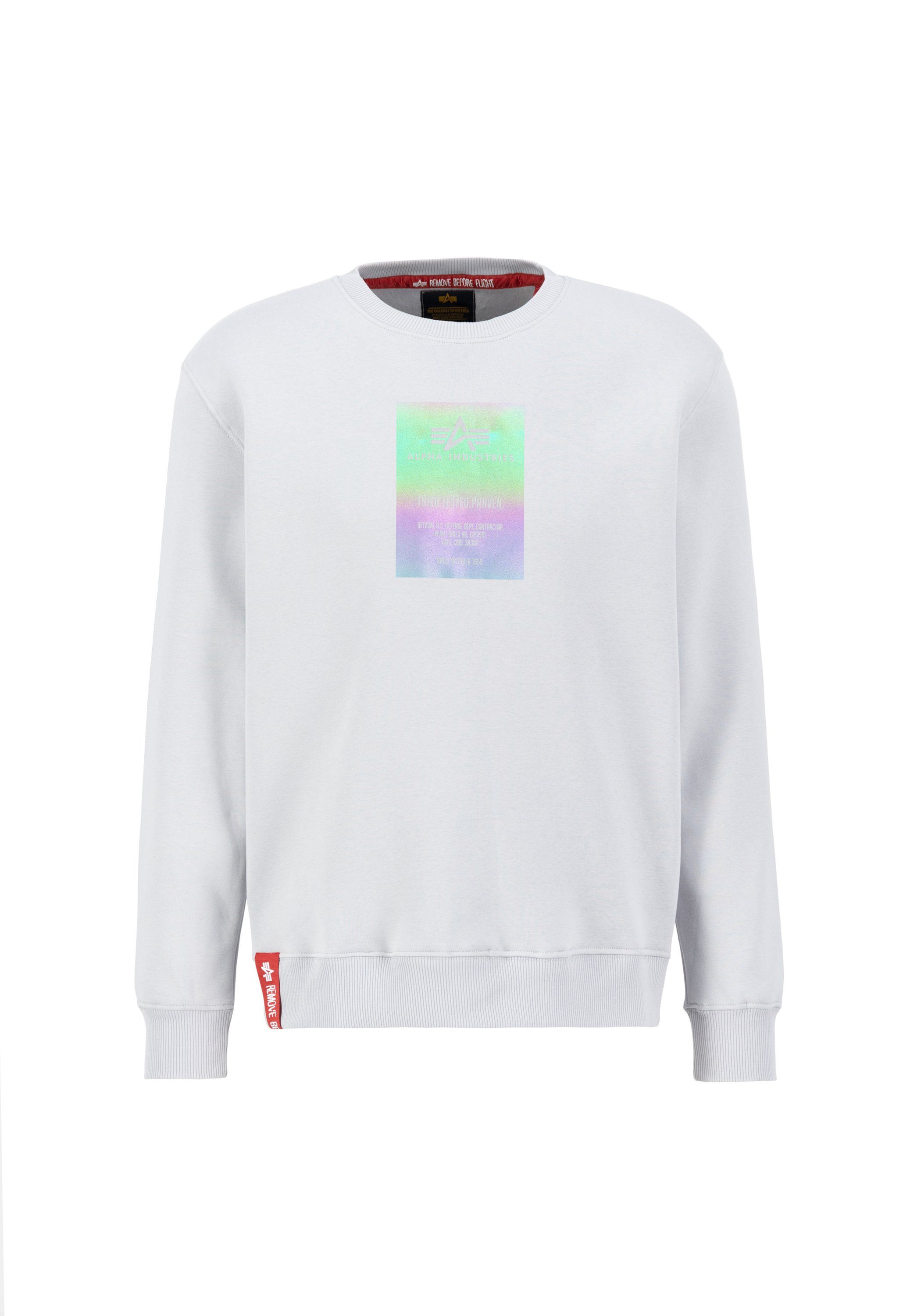 Alpha Industries Sweater Men Sweatshirts Rainbow Refl. Label Sweater