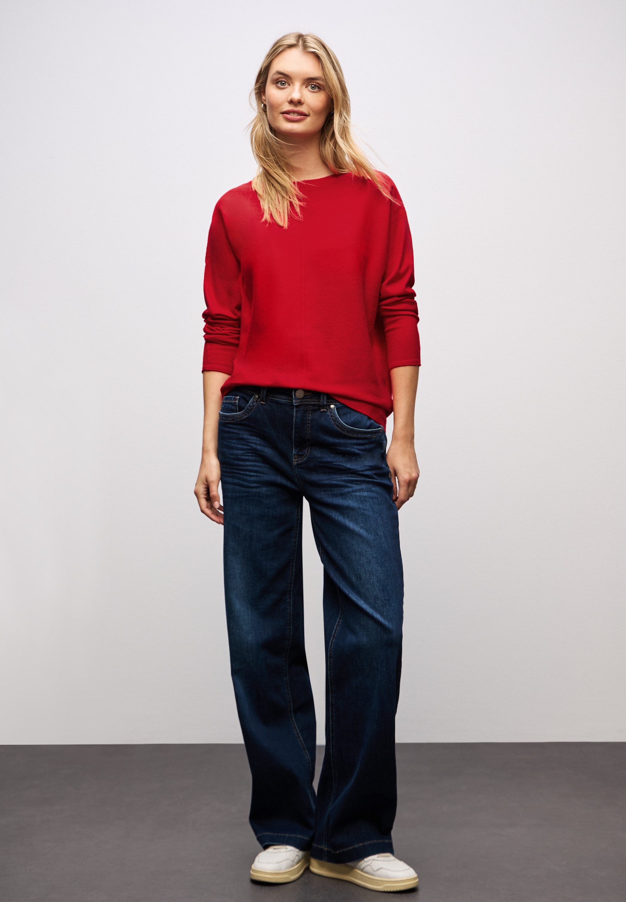 STREET ONE Gebreide trui Dolman, met boothals