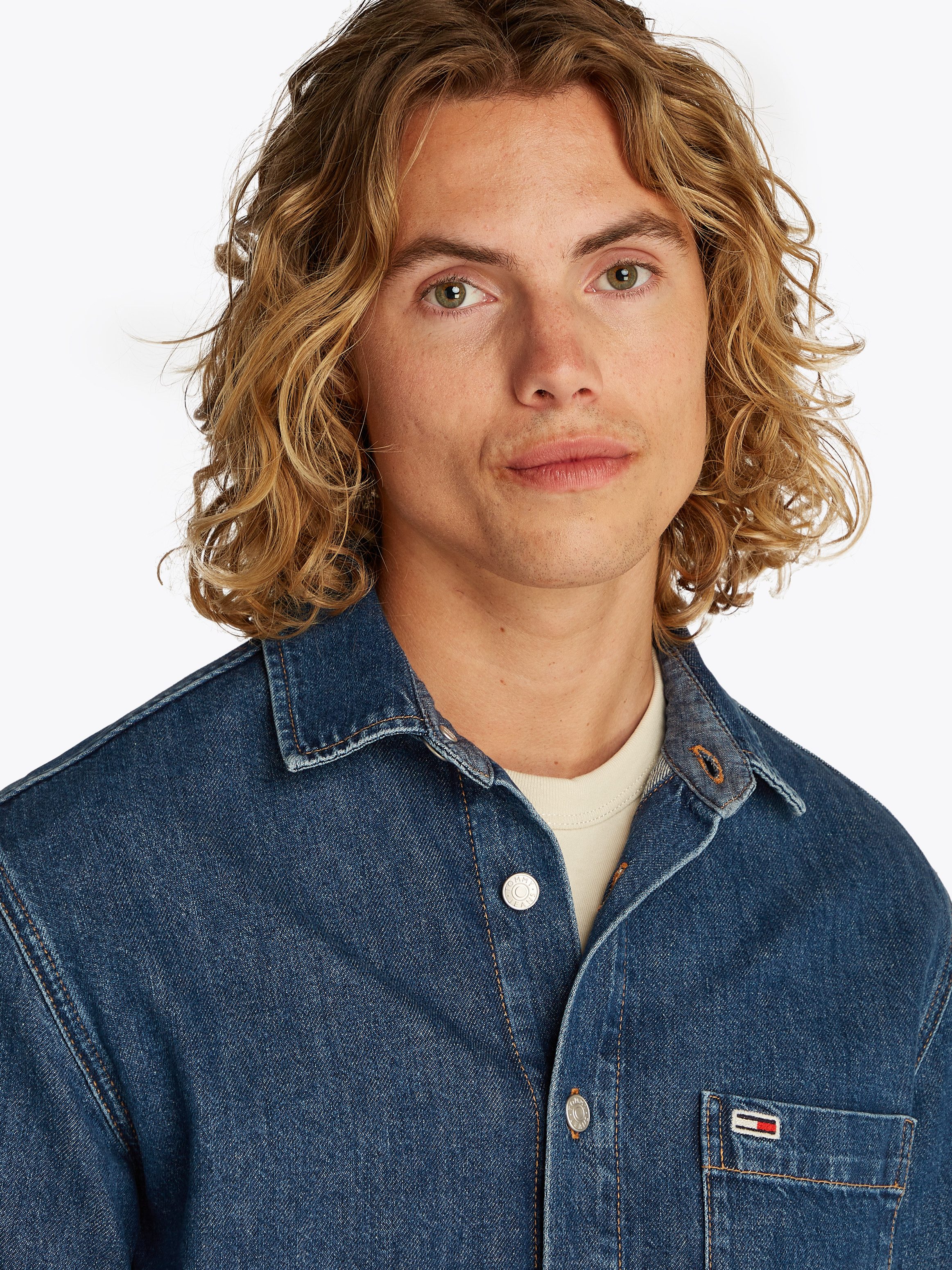 TOMMY Jeans overhemd REGULAR LS SHIRT BI5031