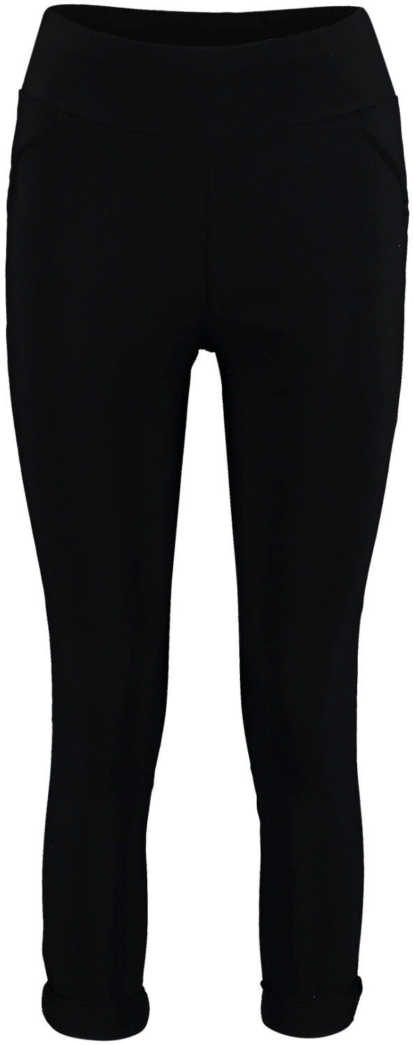 HaILYS Jeggings Trendy web-jeggings van HAILYS: en hoge stretchinhoud in 7/8-lengte (Strakke high waist vorm met elastische tailleband, brede manchetten)