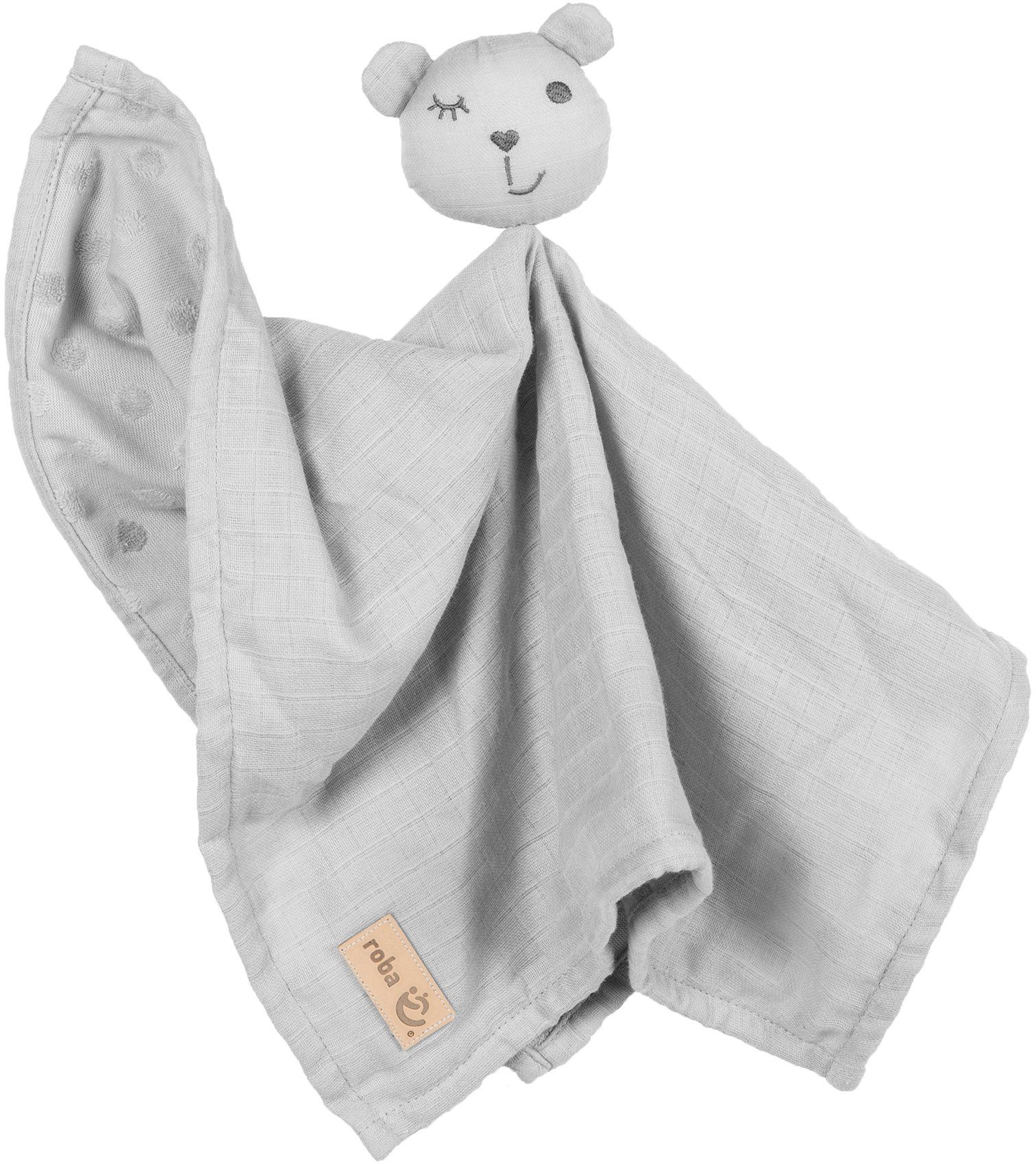 Roba® Knuffeldoek Lil Planet, zilvergrijs GOTS made with organic materials, gecertificeerd...