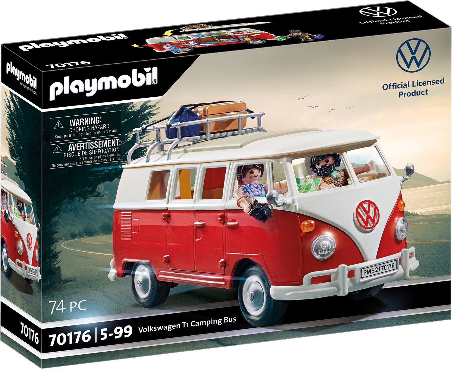 Playmobil® Constructie-speelset Volkswagen T1 campingbus (70176) VW licentie (74-delig)