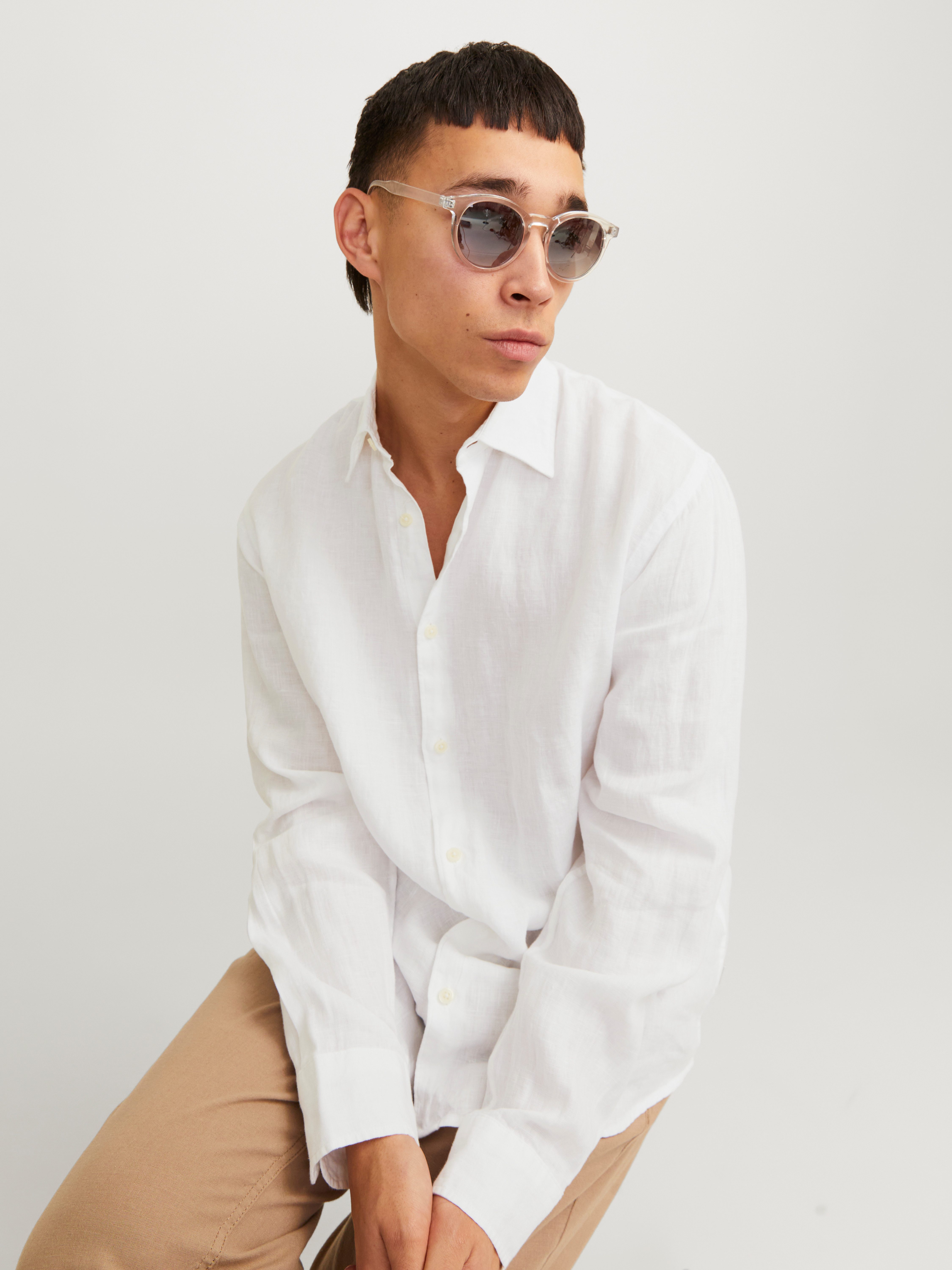 Jack & Jones Overhemd met lange mouwen JPRCCLAWRENCE LINEN L/S SHIRT SN
