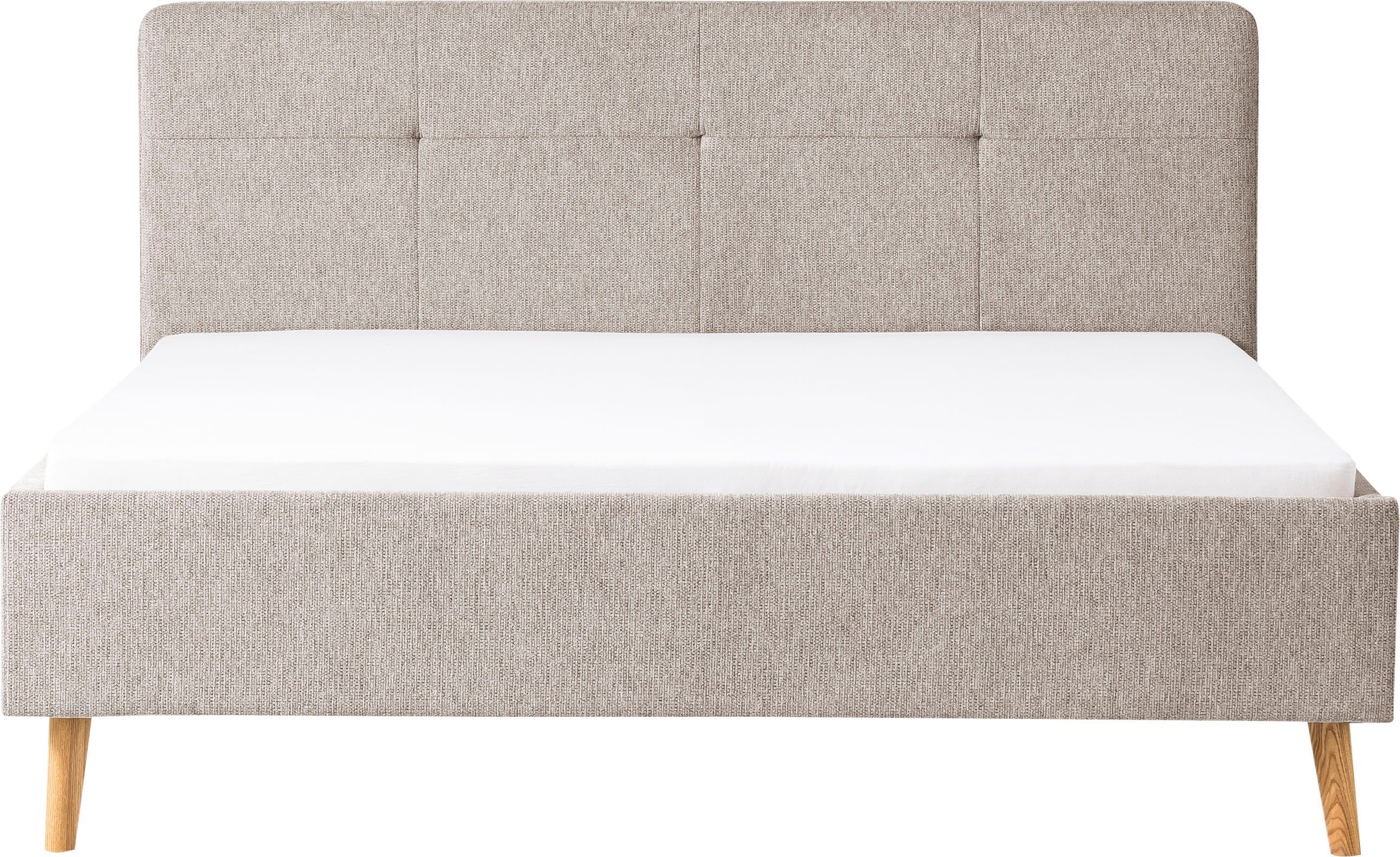meise.möbel Gestoffeerd bed Smart Hoofdbord met knoopdetails, verkrijgbaar in twee maten