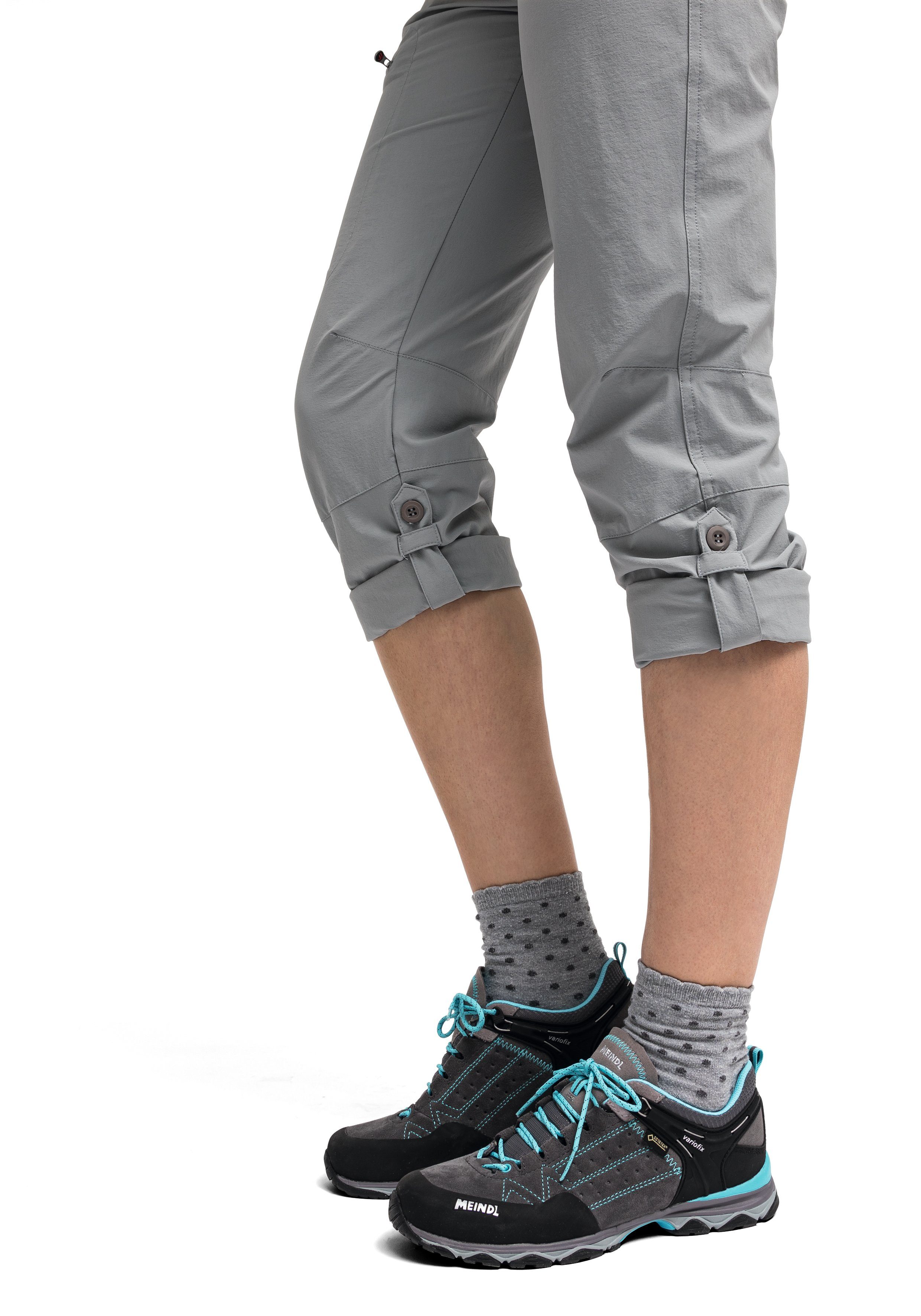 Maier Sports Functionele broek Lulaka Dames wandelbroek, ventilerende outdoorbroek met oprolfunctie
