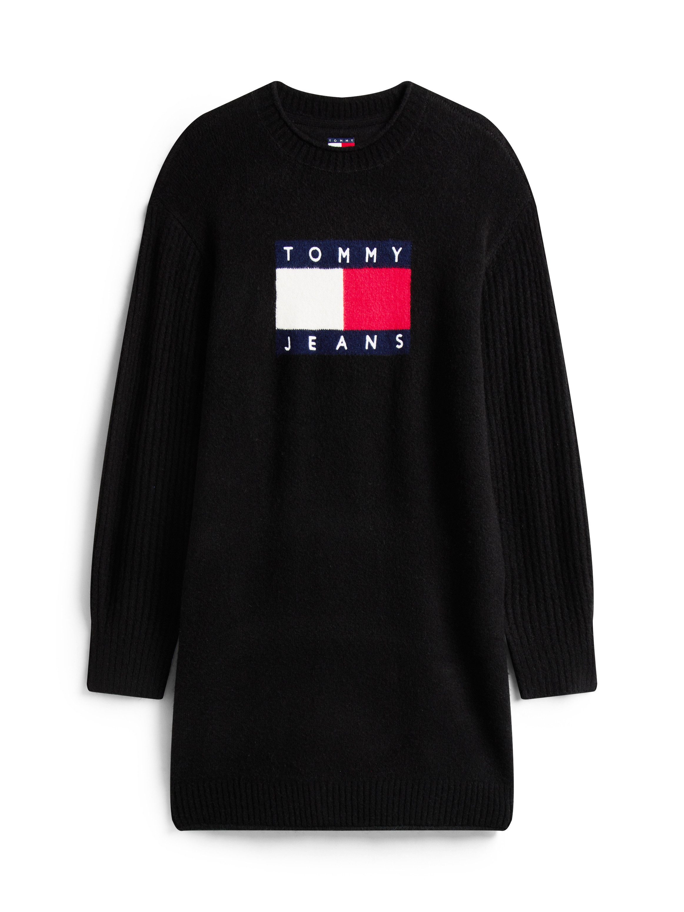 TOMMY JEANS Gebreide jurk TJW FLAG SWEATER DRESS EXT