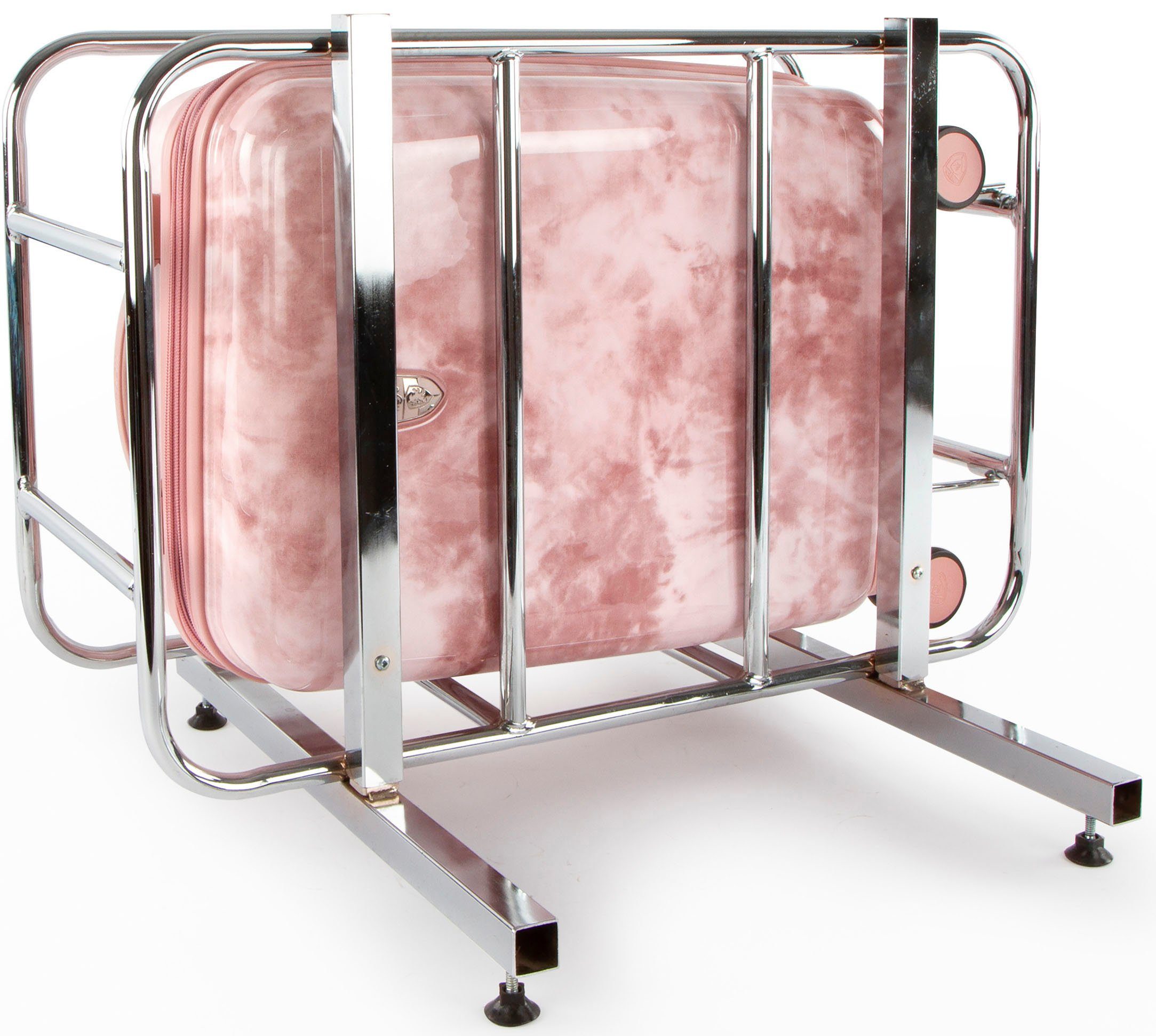 Heys Hardshell-trolley Tie-Dye pink, 53 cm Heys x Joachim Llambi harde koffer volumevergroting