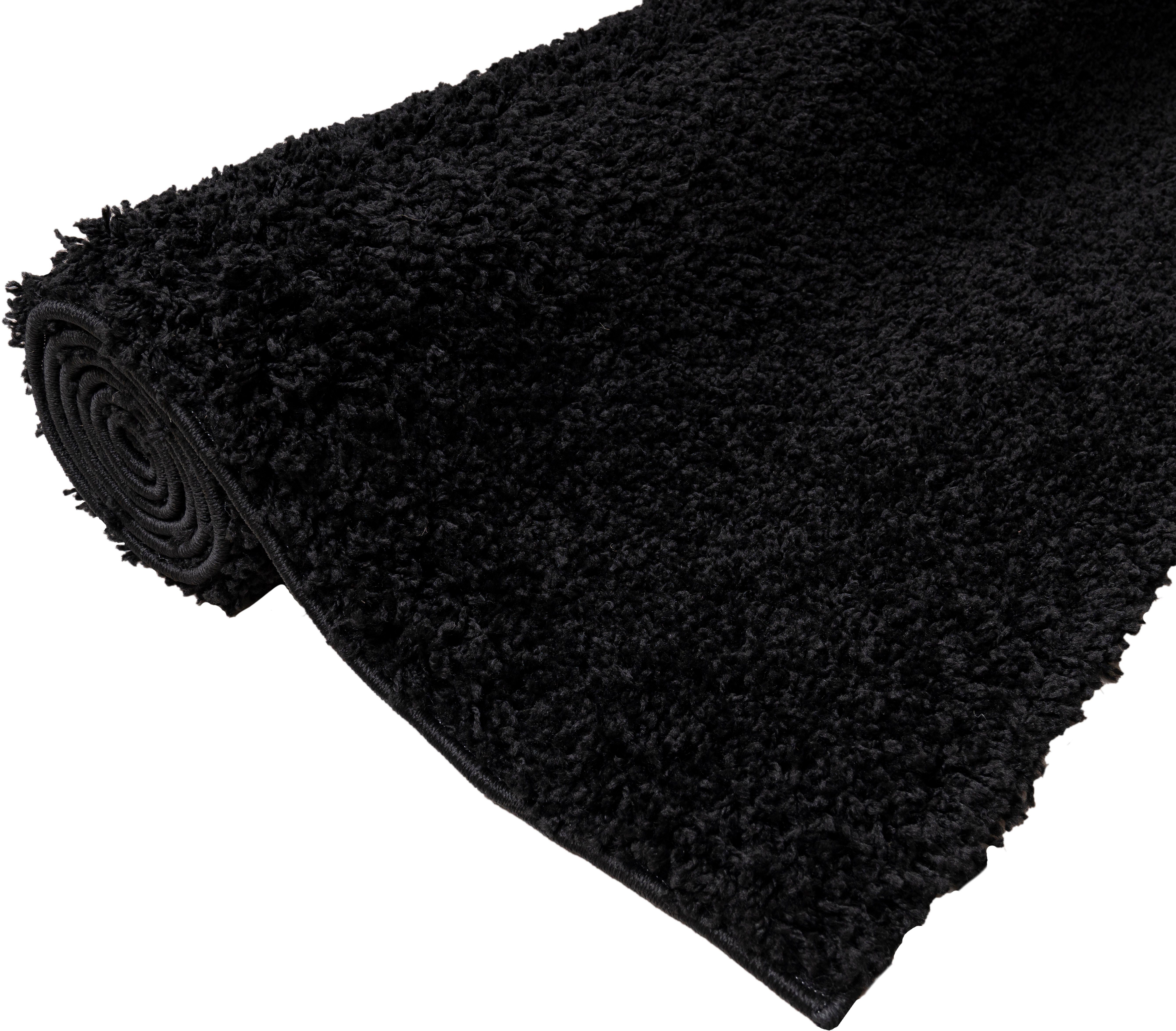 my home Loper Shaggy 30 Tapijtloper, brug, unikleuren, bijzonder zacht en behaaglijk