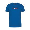 tommy hilfiger t-shirt four flags tee blauw
