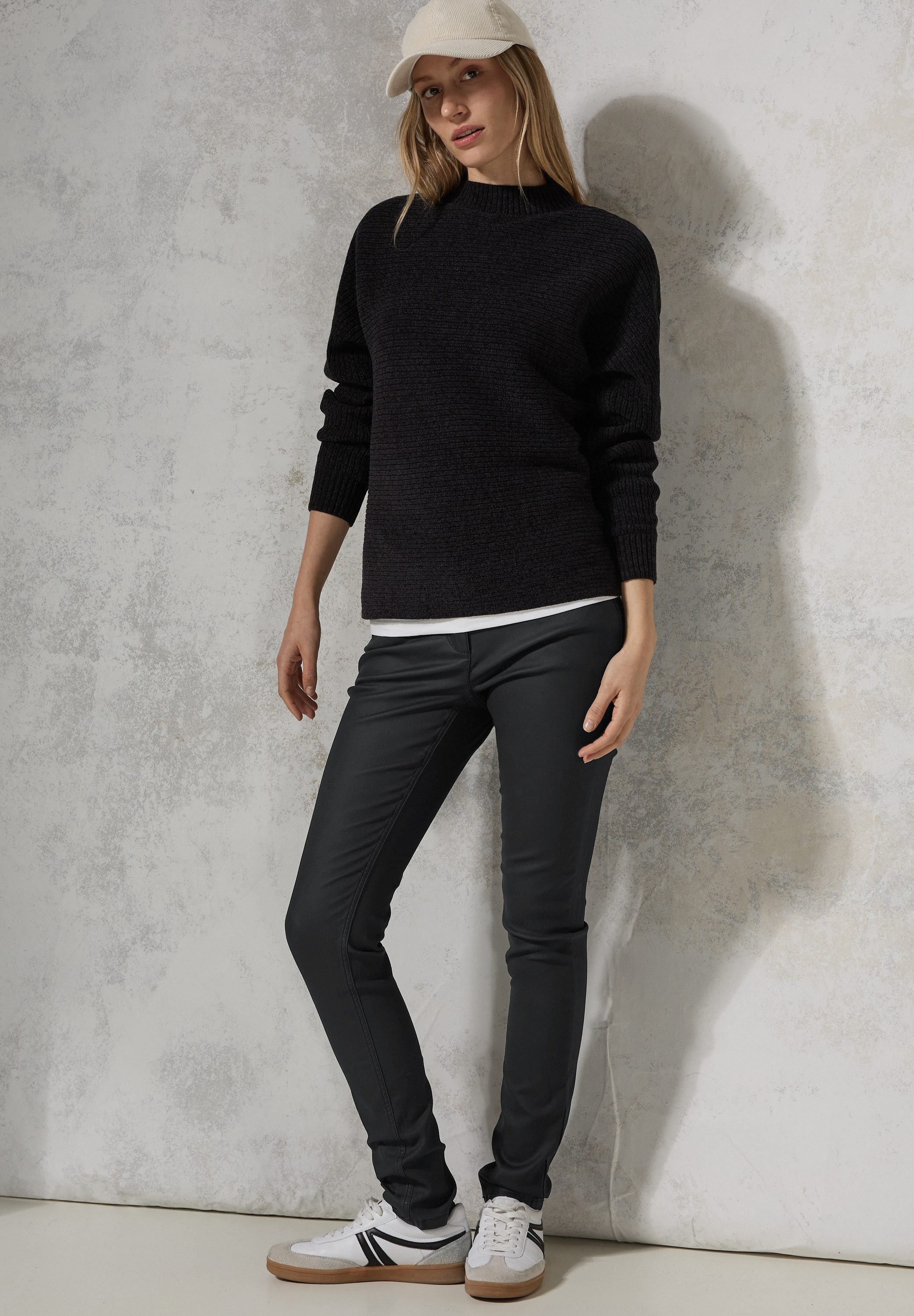Cecil Stoffen broek Stijl Vicky gecoat, in 5-pocket-stijl