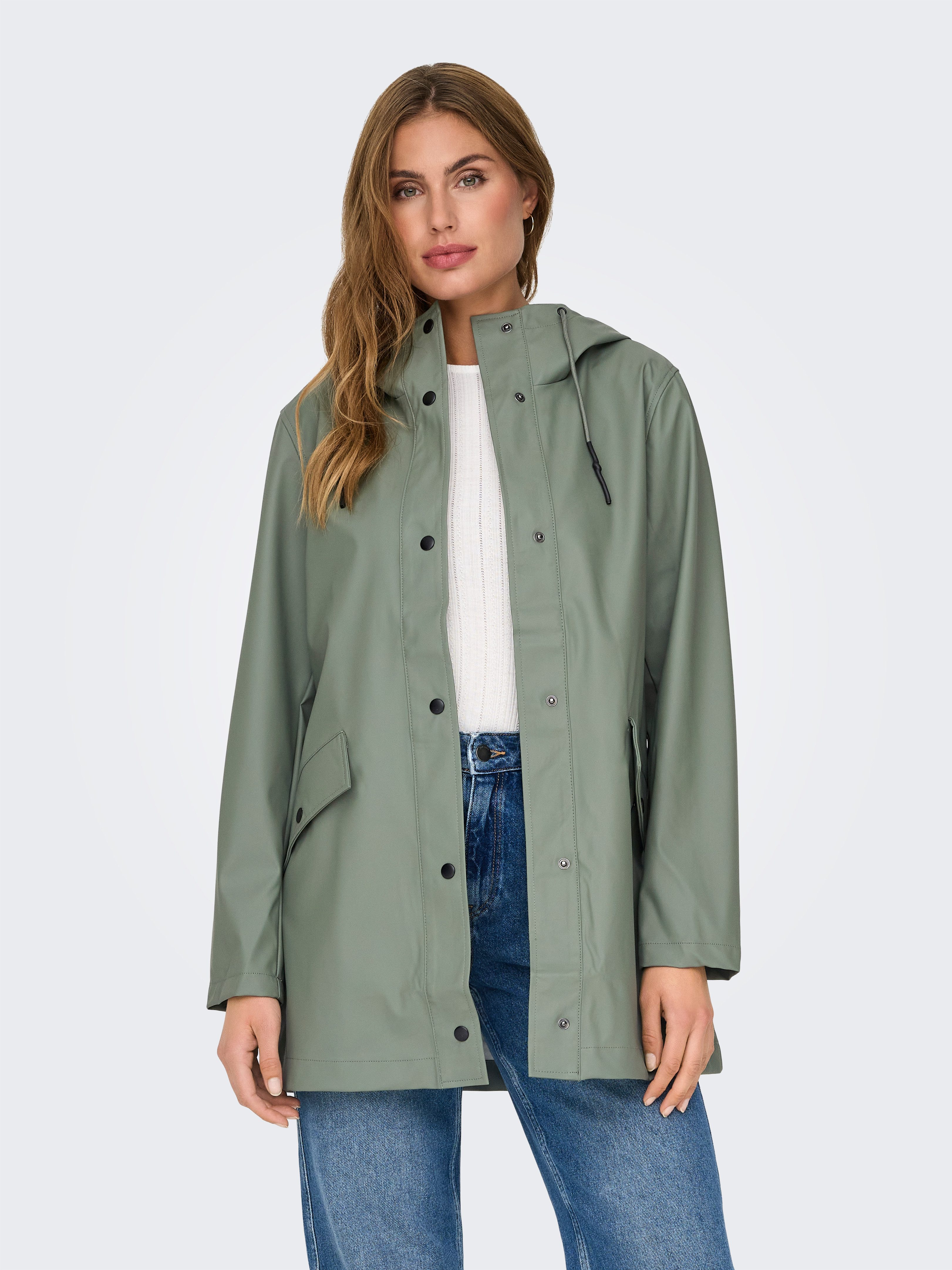 Only Korte jas ONLELISA RAINCOAT OTW NOOS
