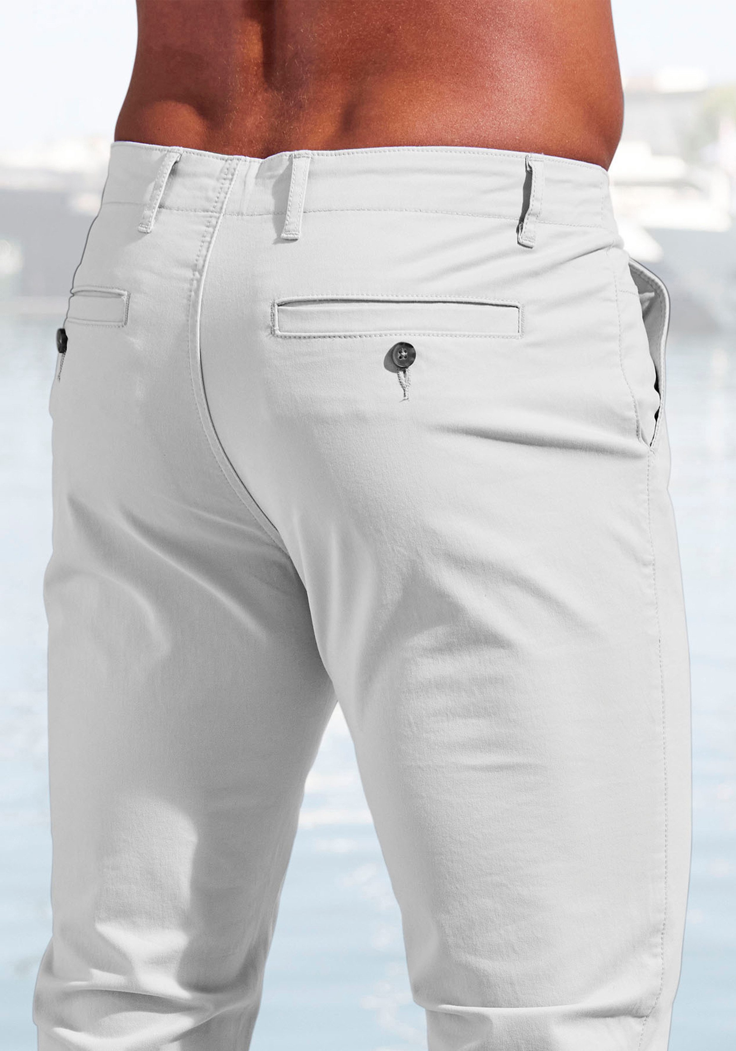 John Devin Chino Regular fit elastische katoenkwaliteit