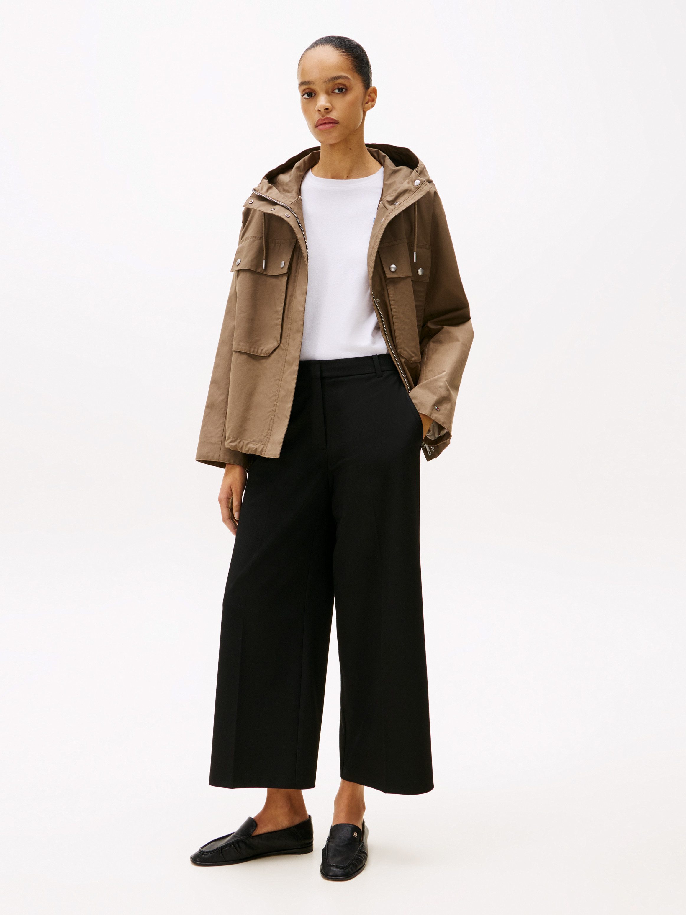 Tommy Hilfiger Geweven broek Low Normal Waist Bi-Stretch Riemlus, elastisch, onderhoudsvriendelijk kreukvrij, business casual